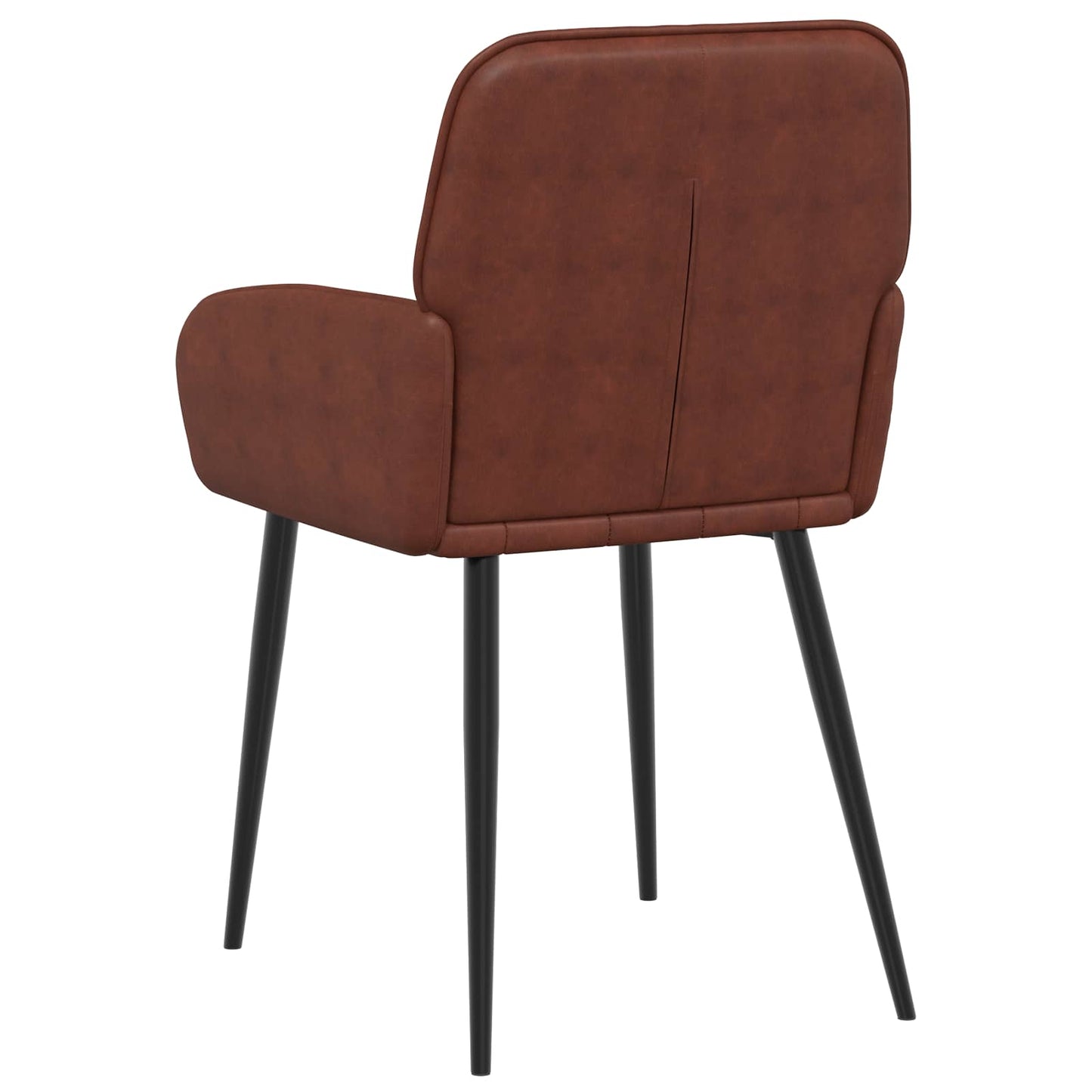 Eettafelstoelen 2 pcs Kunstleer Glanzend Bruin 57 x 50 x 85 cm is nu te koop bij PeponiXL, paradijselijk wonen!