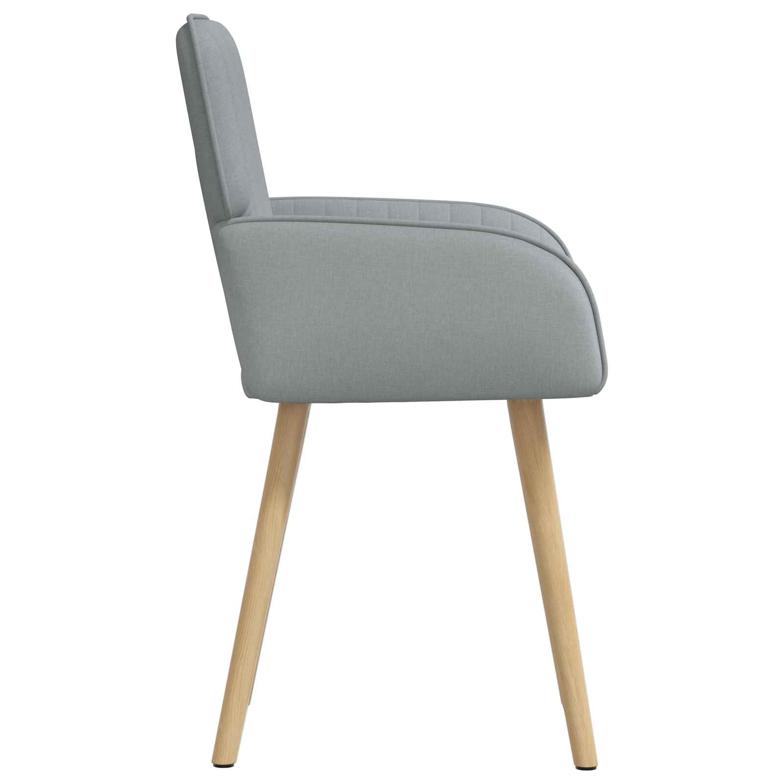 Eettafelstoelen 2 pcs Stof Lichtgrijs 56,5 x 50 x 87,5 cm is nu te koop bij PeponiXL, paradijselijk wonen!