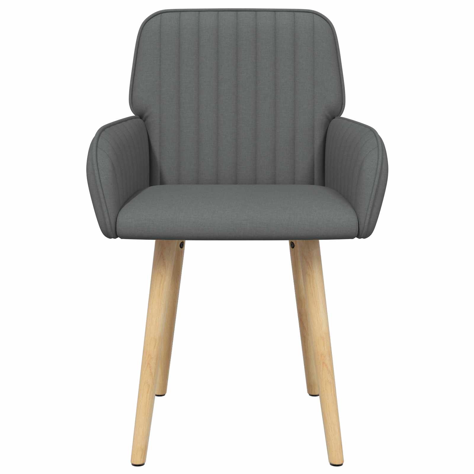 Eettafelstoelen 2 pcs Stof Donkergrijs 56,5 x 50 x 87,5 cm is nu te koop bij PeponiXL, paradijselijk wonen!
