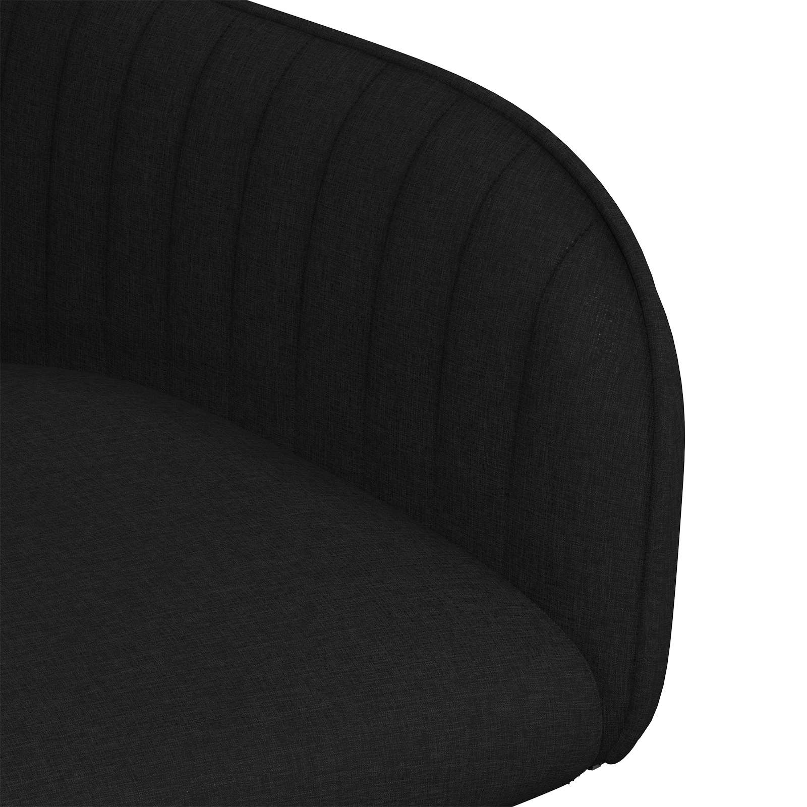 Eettafelstoelen 2 pcs Stof Zwart 56,5 x 50 x 87,5 cm is nu te koop bij PeponiXL, paradijselijk wonen!