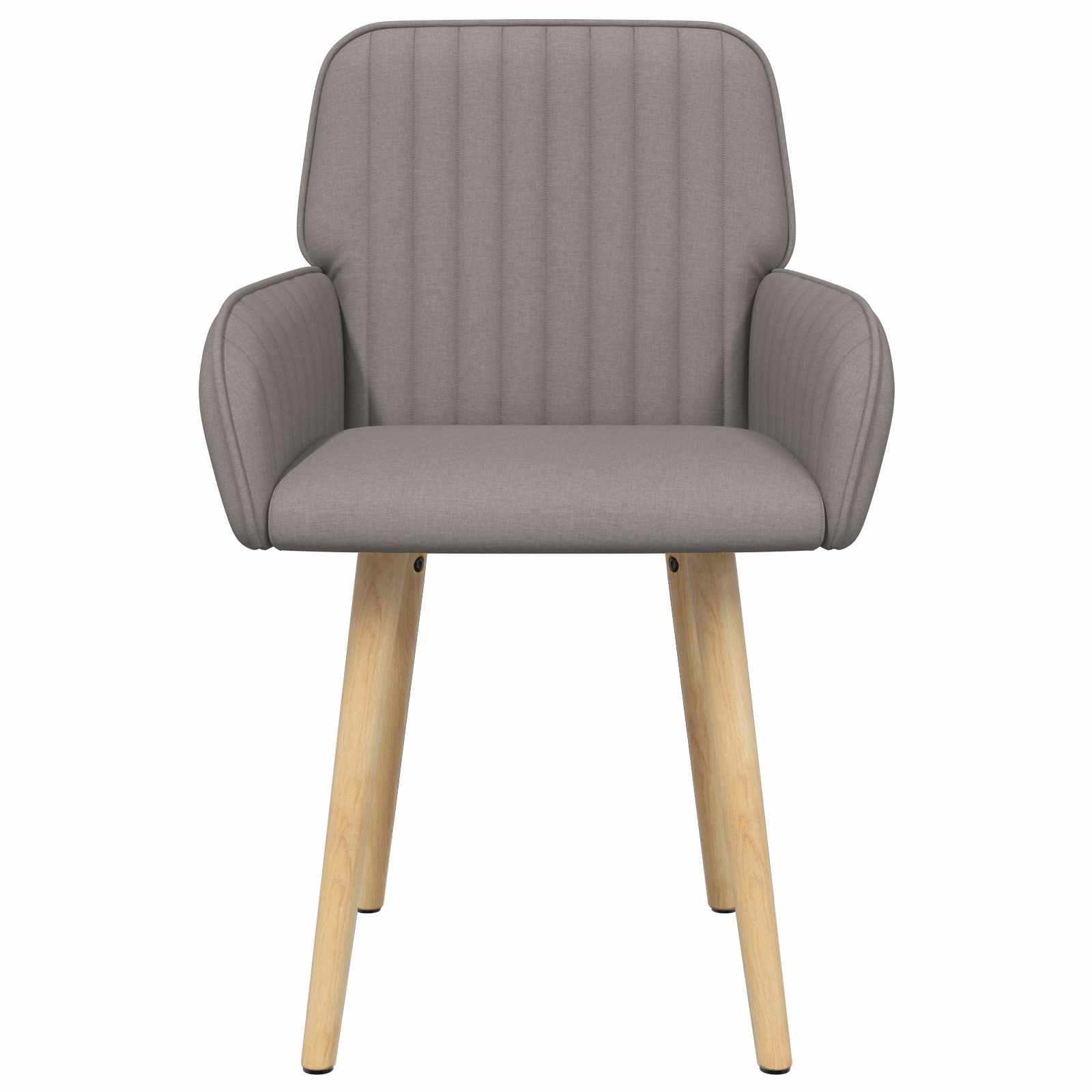 Eettafelstoelen 2 pcs Stof Taupe 56,5 x 50 x 87,5 cm is nu te koop bij PeponiXL, paradijselijk wonen!