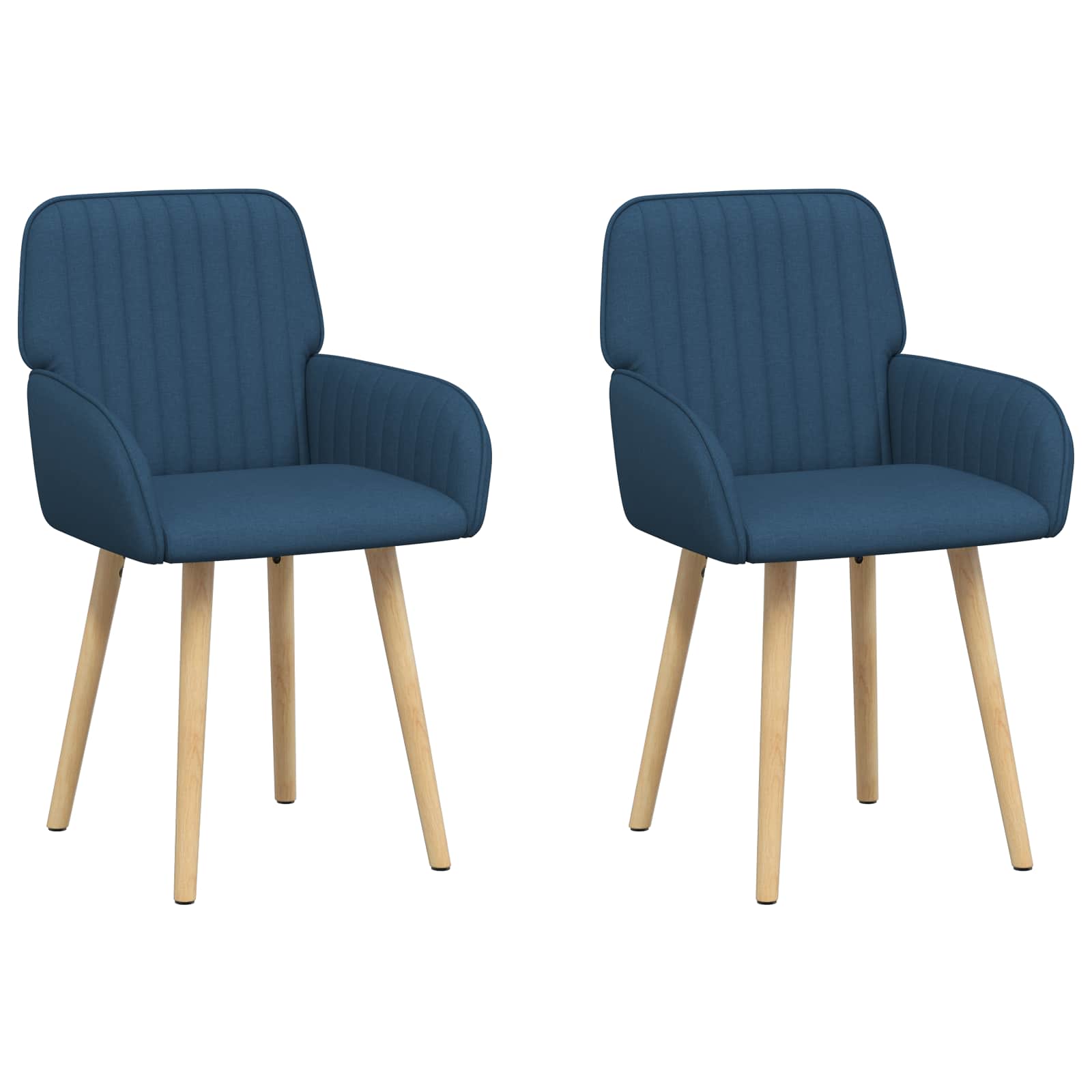 Eettafelstoelen 2 pcs Stof Blauw 56,5 x 50 x 87,5 cm is nu te koop bij PeponiXL, paradijselijk wonen!