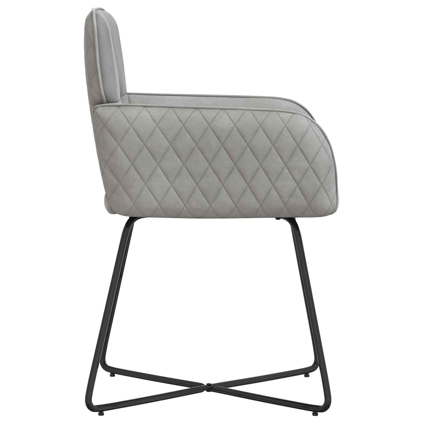Eettafelstoelen 2 pcs fluweel Lichtgrijs 59 x 56,5 x 86 cm is nu te koop bij PeponiXL, paradijselijk wonen!
