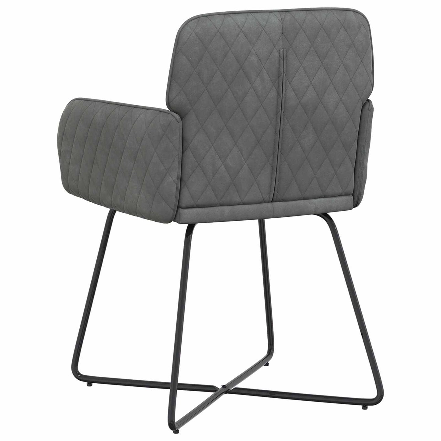 Eettafelstoelen 2 pcs fluweel Donkergrijs 59 x 56,5 x 86 cm is nu te koop bij PeponiXL, paradijselijk wonen!