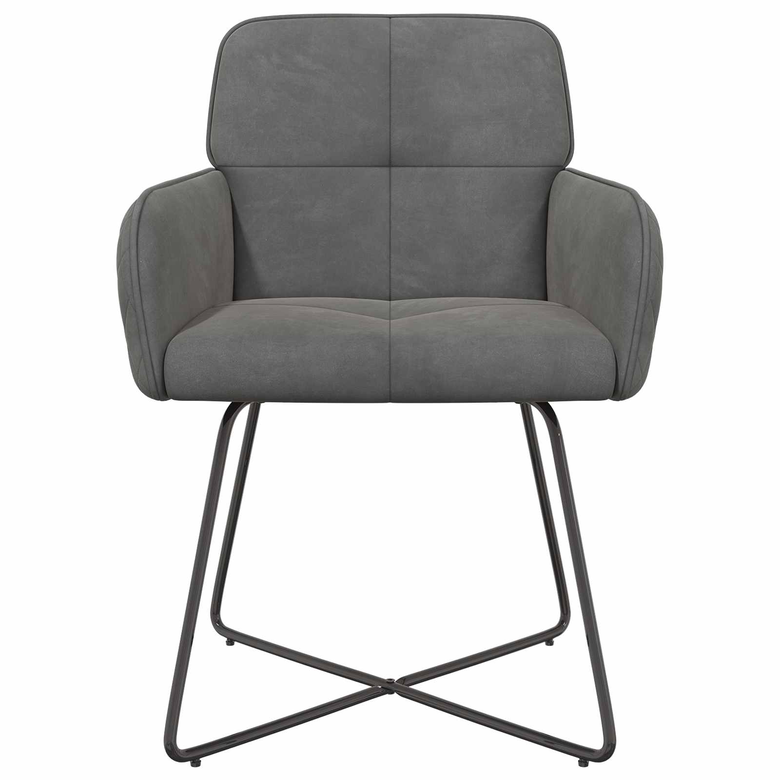 Eettafelstoelen 2 pcs fluweel Donkergrijs 59 x 56,5 x 86 cm is nu te koop bij PeponiXL, paradijselijk wonen!