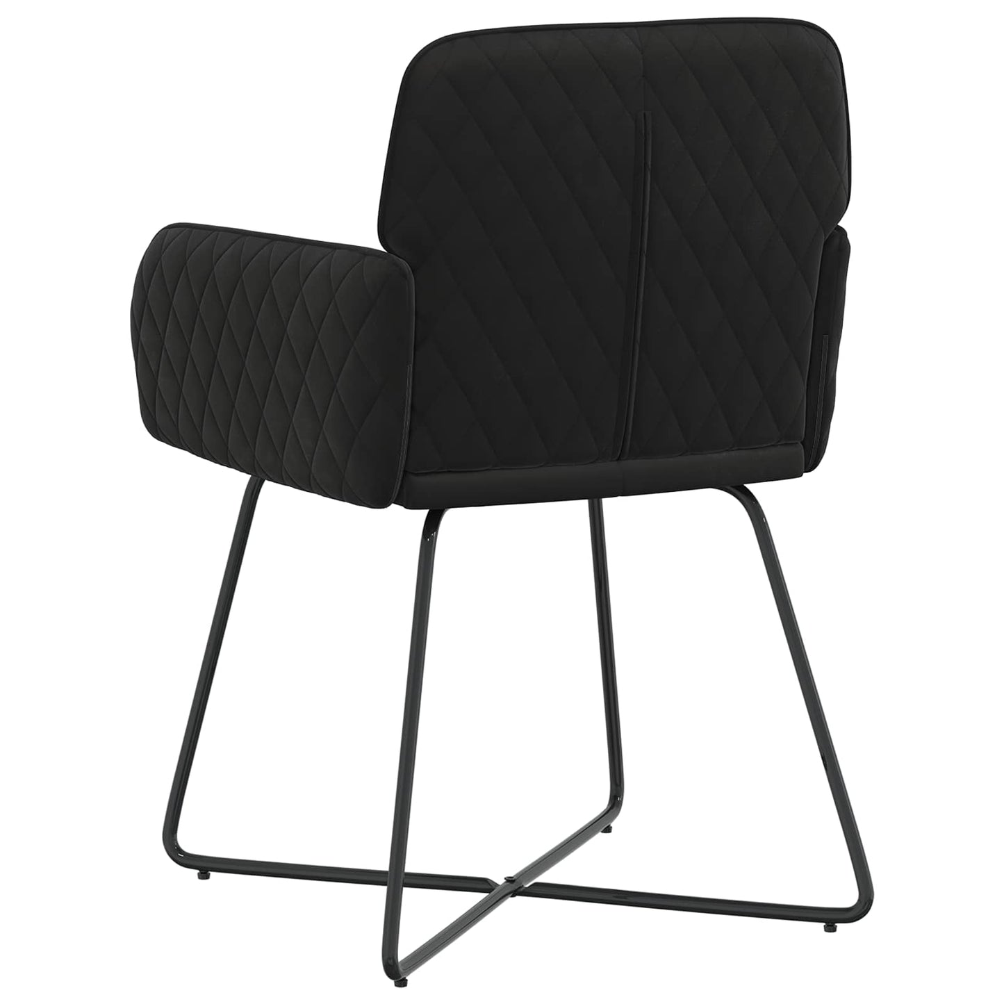 Eettafelstoelen 2 pcs fluweel Zwart 59 x 56,5 x 86 cm is nu te koop bij PeponiXL, paradijselijk wonen!