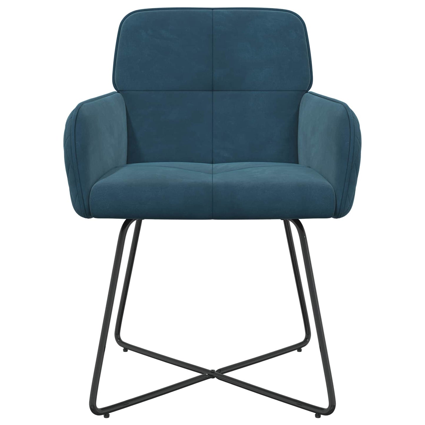 Eettafelstoelen 2 pcs fluweel Blauw 59 x 56,5 x 86 cm is nu te koop bij PeponiXL, paradijselijk wonen!