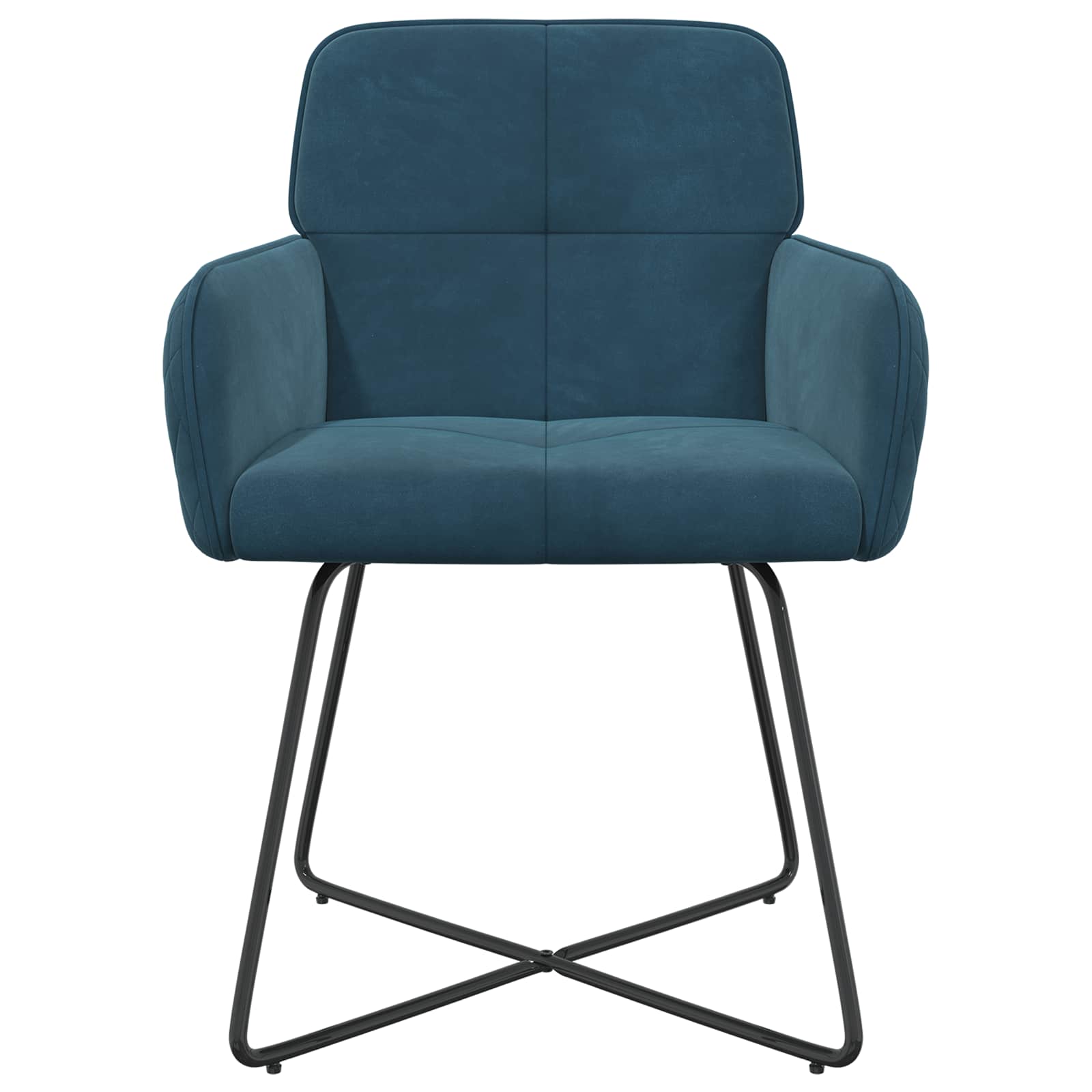 Eettafelstoelen 2 pcs fluweel Blauw 59 x 56,5 x 86 cm is nu te koop bij PeponiXL, paradijselijk wonen!