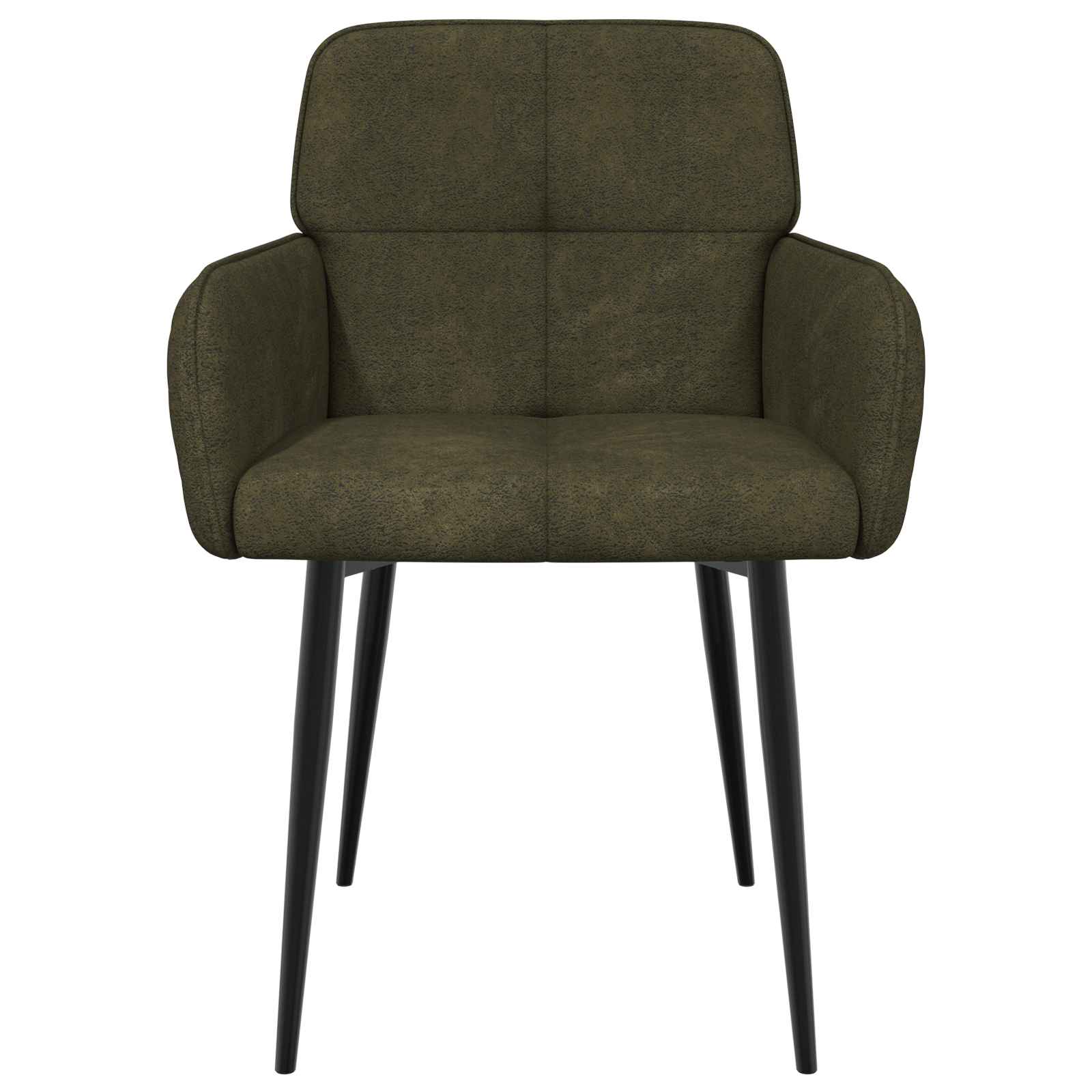 Eettafelstoelen 2 pcs Nep Suede Leer Legergroen 59x56,5x85cm is nu te koop bij PeponiXL, paradijselijk wonen!