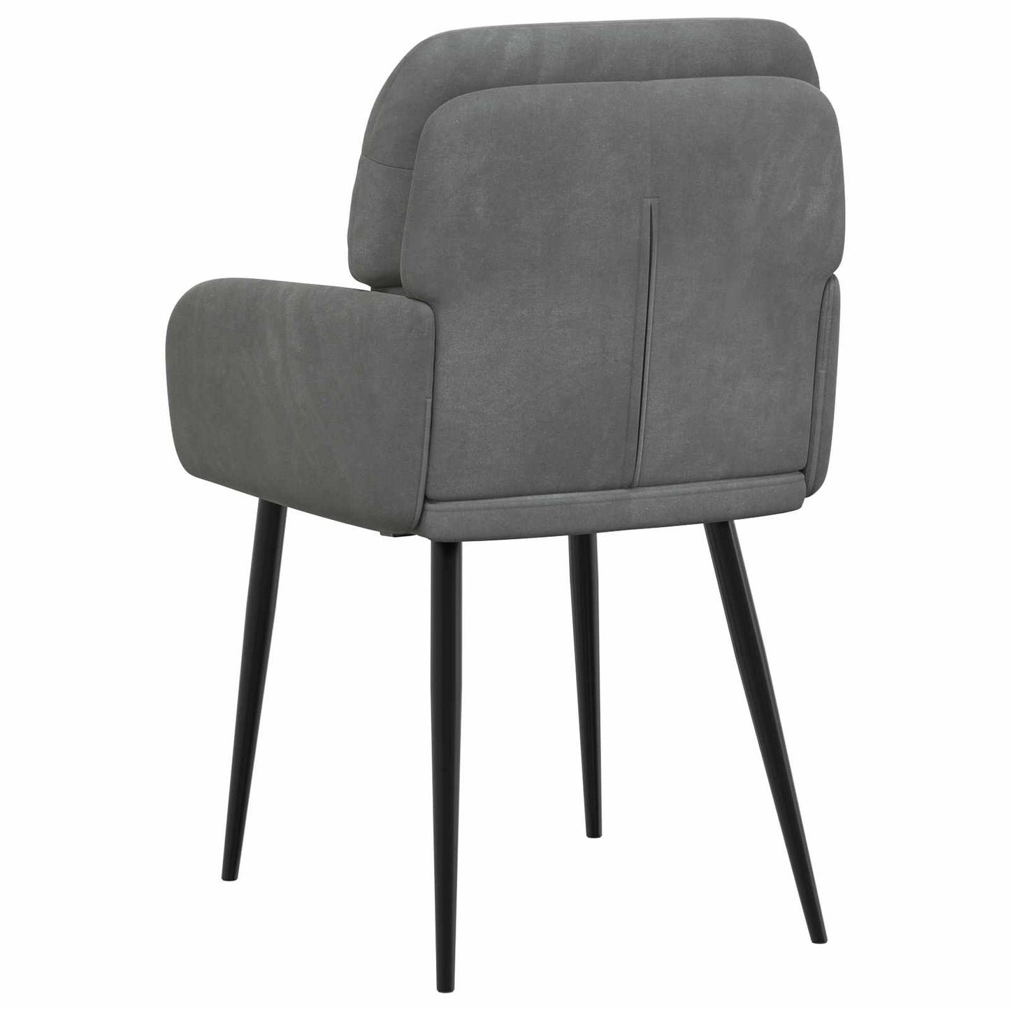 Eettafelstoelen 2 pcs fluweel Donkergrijs 59 x 59,5 x 90 cm is nu te koop bij PeponiXL, paradijselijk wonen!