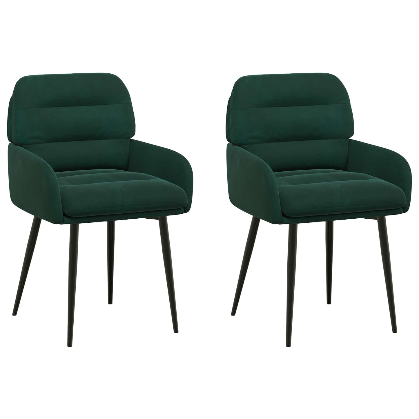 Eettafelstoelen 2 pcs fluweel Donkergroen 59 x 59,5 x 90 cm is nu te koop bij PeponiXL, paradijselijk wonen!