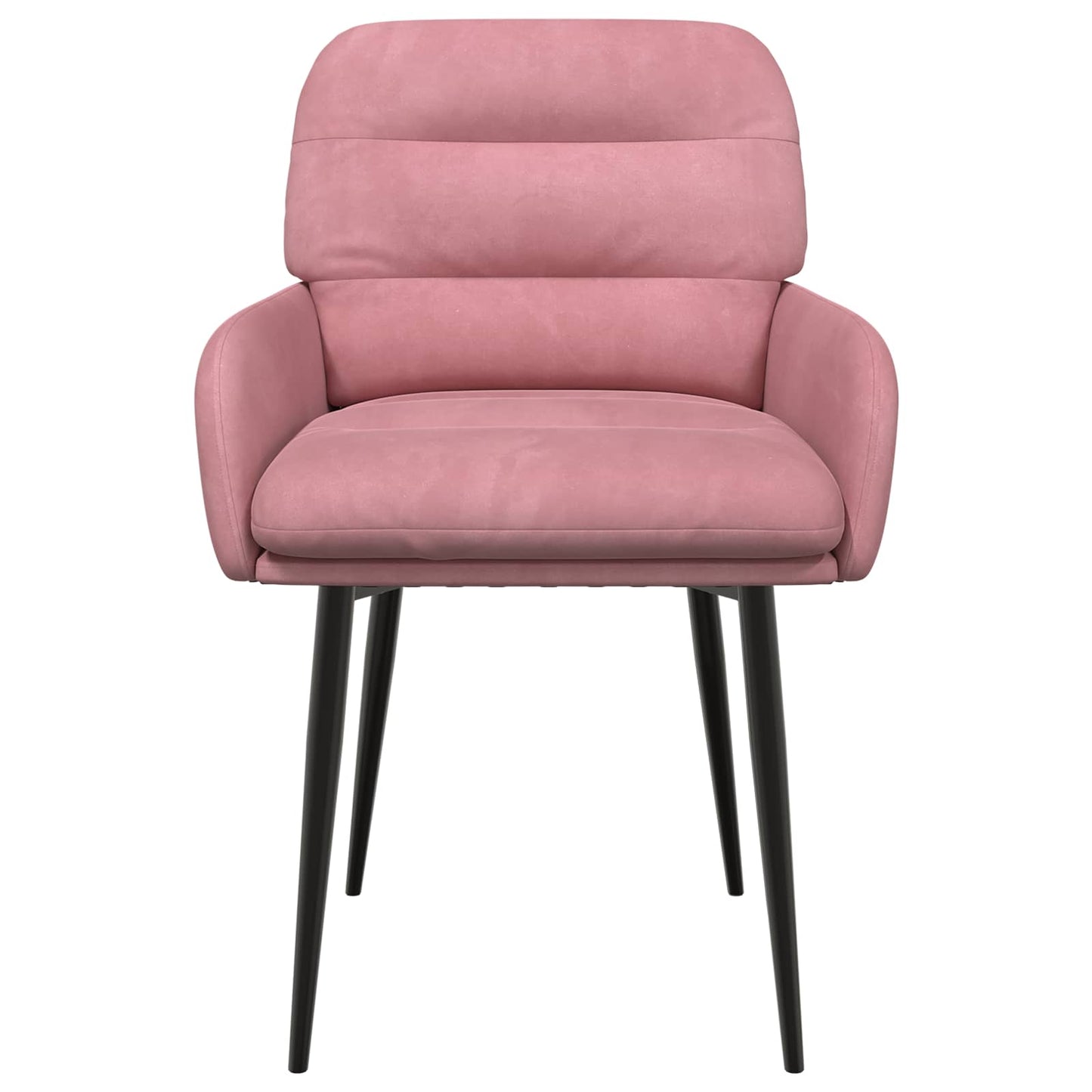 Eettafelstoelen 2 pcs fluweel Roze 59 x 59,5 x 90 cm is nu te koop bij PeponiXL, paradijselijk wonen!