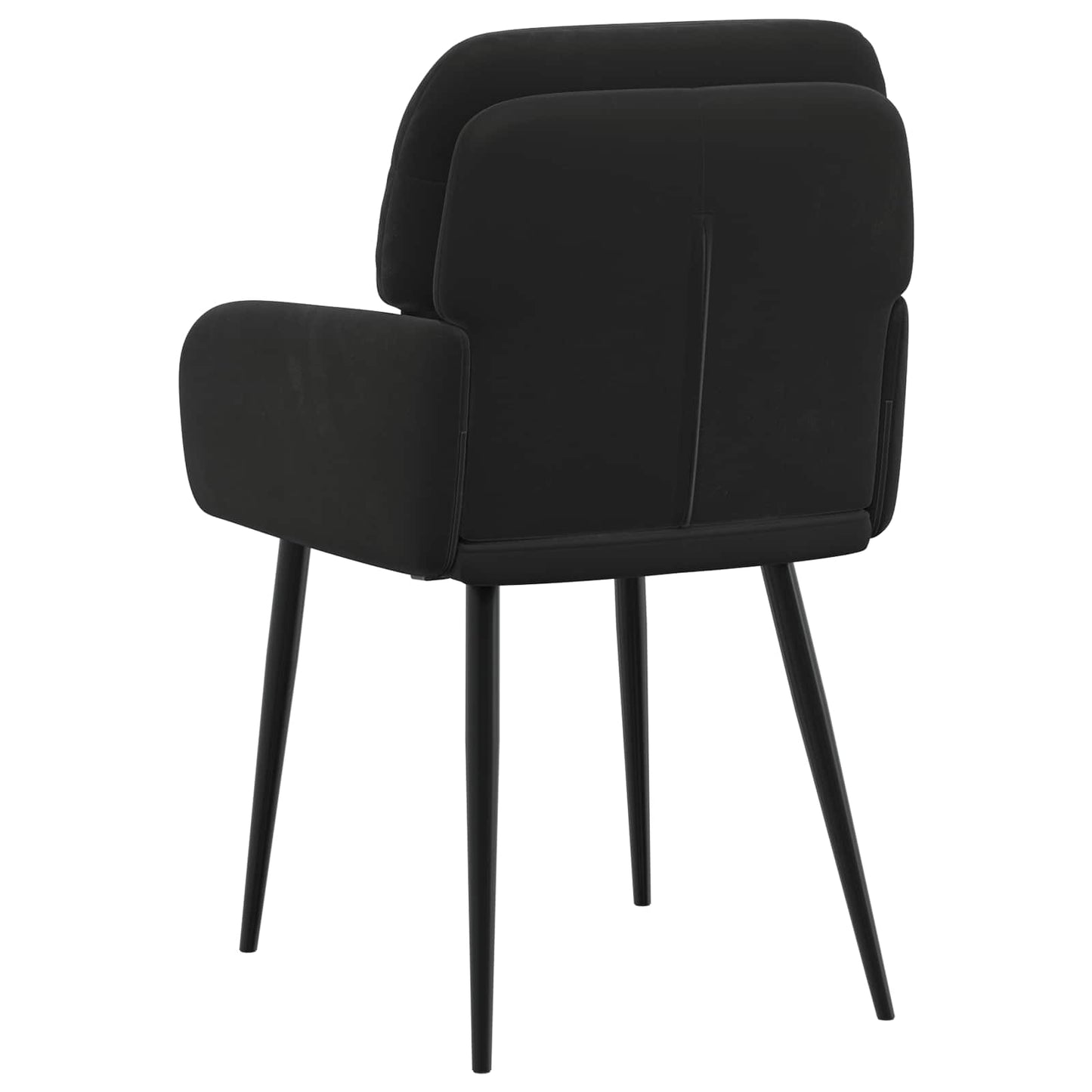 Eettafelstoelen 2 pcs fluweel Zwart 59 x 59,5 x 90 cm is nu te koop bij PeponiXL, paradijselijk wonen!