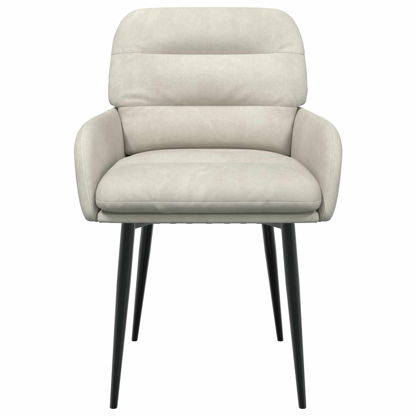 Eettafelstoelen 2 pcs fluweel Crèmekleurig 59 x 59,5 x 90 cm is nu te koop bij PeponiXL, paradijselijk wonen!