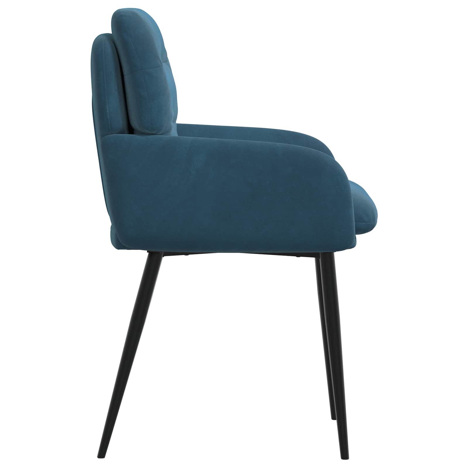 Eettafelstoelen 2 pcs fluweel Blauw 59 x 59,5 x 90 cm is nu te koop bij PeponiXL, paradijselijk wonen!