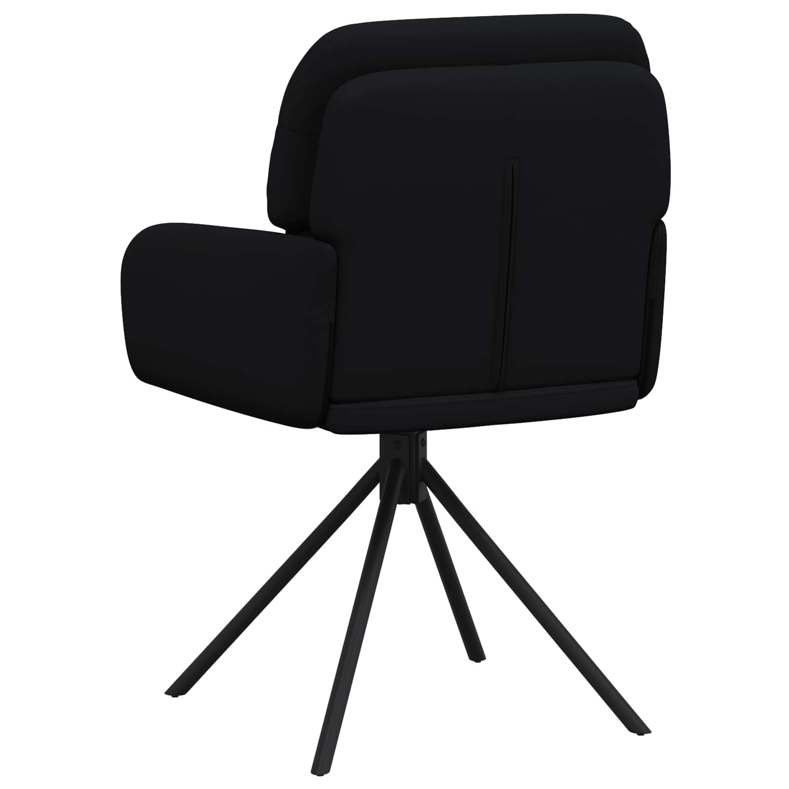 Draai Eetstoelen 2 pcs Kunstleer Zwart 59 x 59,5 x 90 cm is nu te koop bij PeponiXL, paradijselijk wonen!