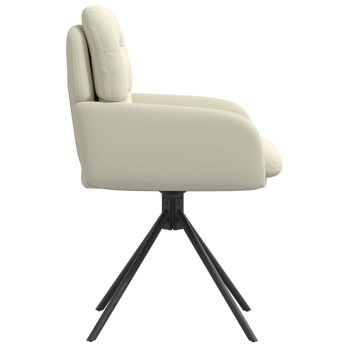 Draai Eetstoelen 2 pcs Kunstleer Crèmekleurig 59 x 59,5 x 90 cm is nu te koop bij PeponiXL, paradijselijk wonen!