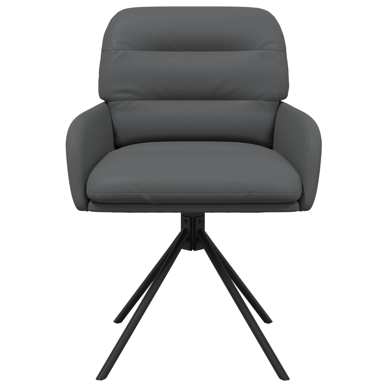 Draai Eetstoelen 2 pcs Kunstleer Grijs 59 x 59,5 x 90 cm is nu te koop bij PeponiXL, paradijselijk wonen!