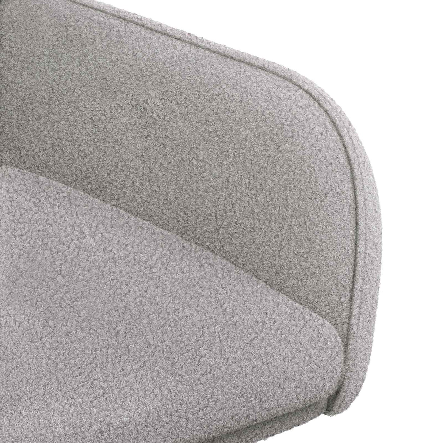 Eettafelstoelen 2 pcs Bouclé Lichtgrijs 59 x 57 x 85 cm is nu te koop bij PeponiXL, paradijselijk wonen!