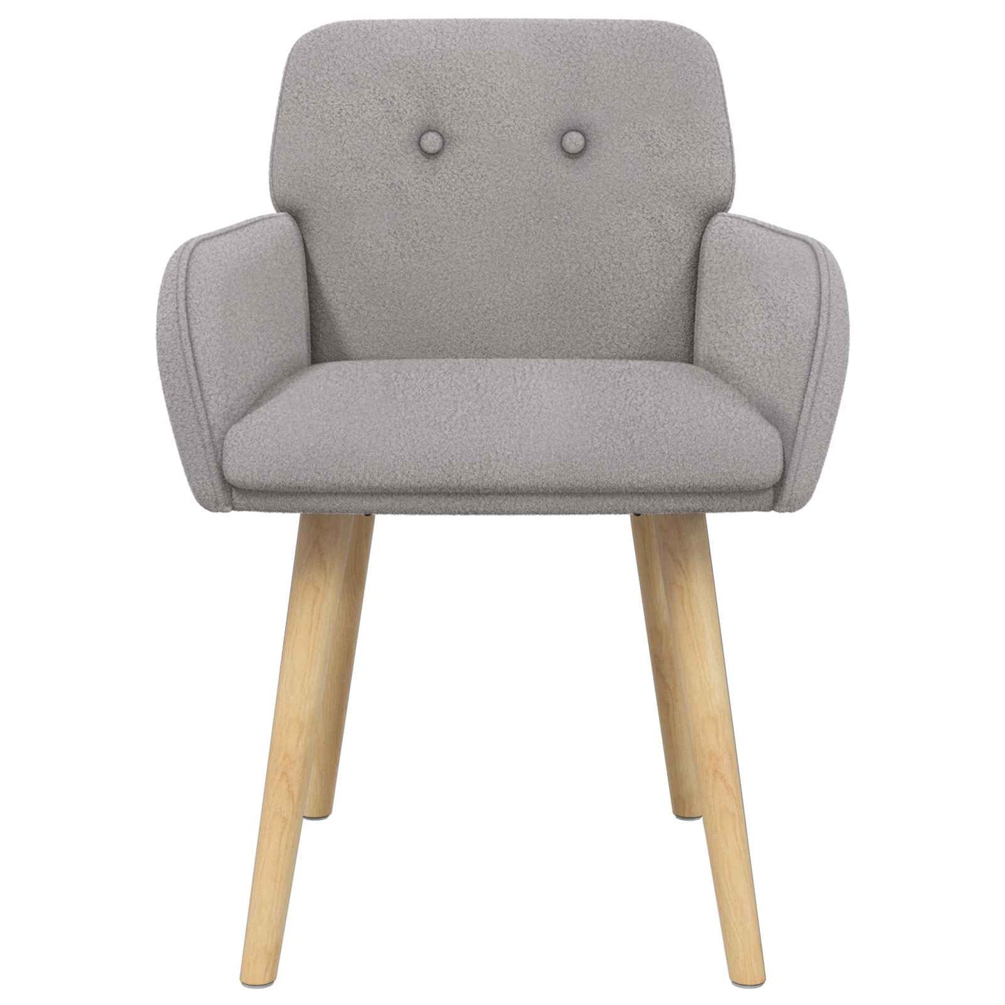 Eettafelstoelen 2 pcs Bouclé Lichtgrijs 59 x 57 x 85 cm is nu te koop bij PeponiXL, paradijselijk wonen!