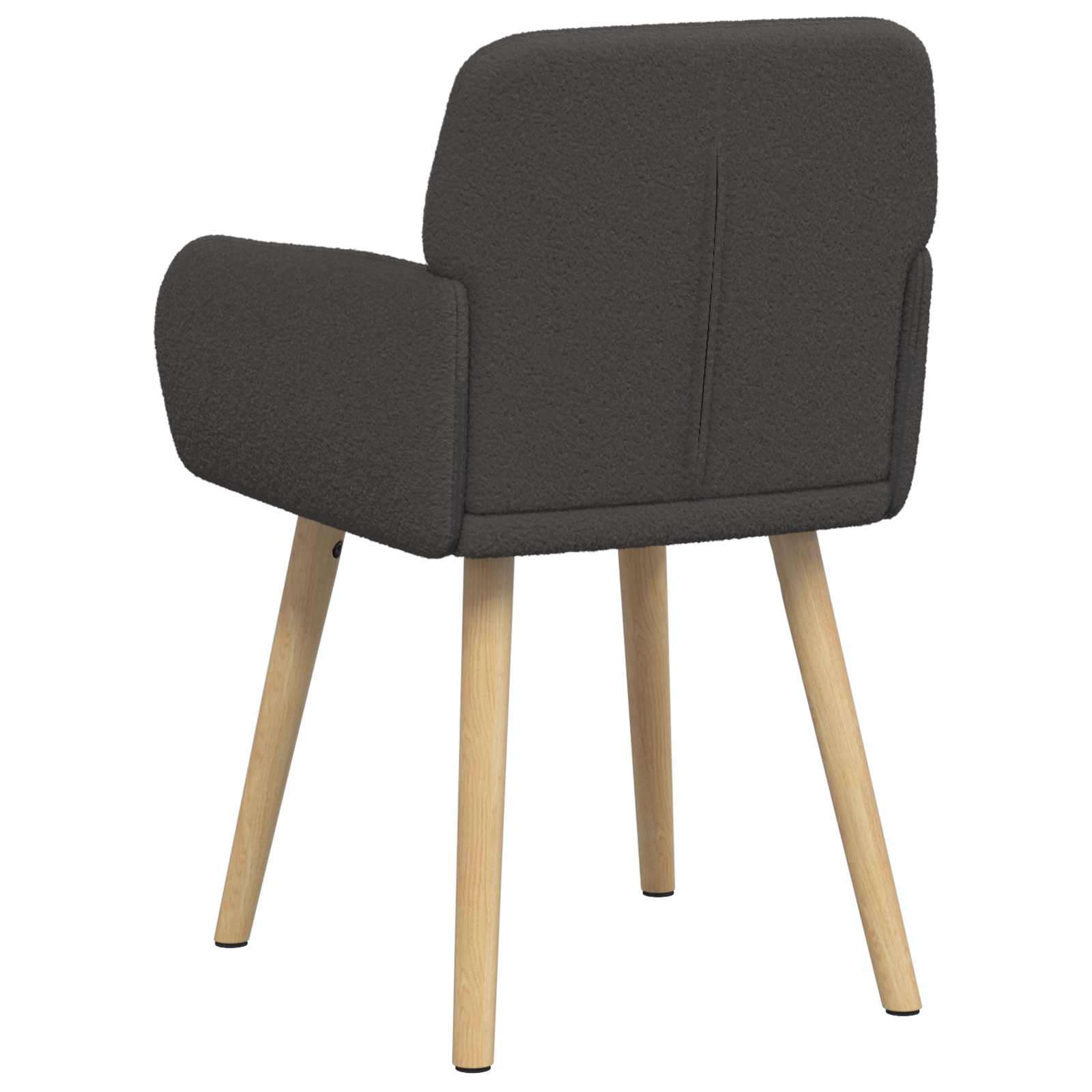 Eettafelstoelen 2 pcs Bouclé Donkergrijs 59 x 57 x 85 cm is nu te koop bij PeponiXL, paradijselijk wonen!