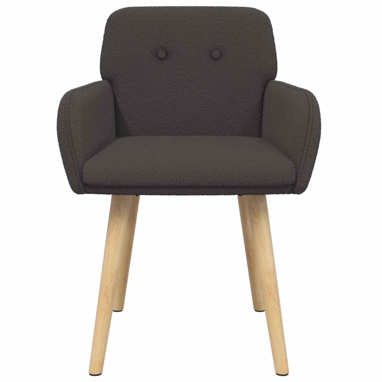 Eettafelstoelen 2 pcs Bouclé Donkergrijs 59 x 57 x 85 cm is nu te koop bij PeponiXL, paradijselijk wonen!