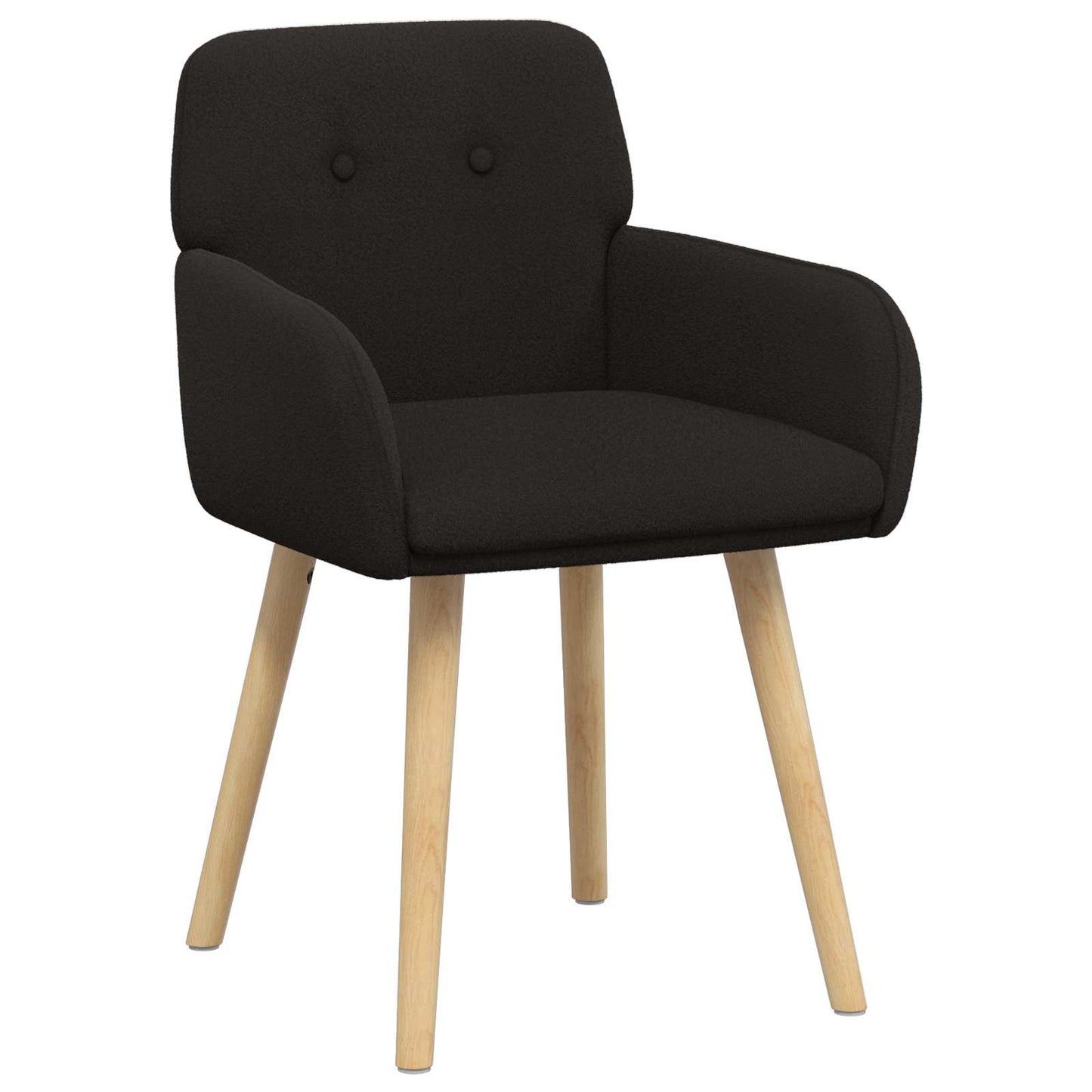 Eettafelstoelen 2 pcs Bouclé Zwart 59 x 57 x 85 cm is nu te koop bij PeponiXL, paradijselijk wonen!