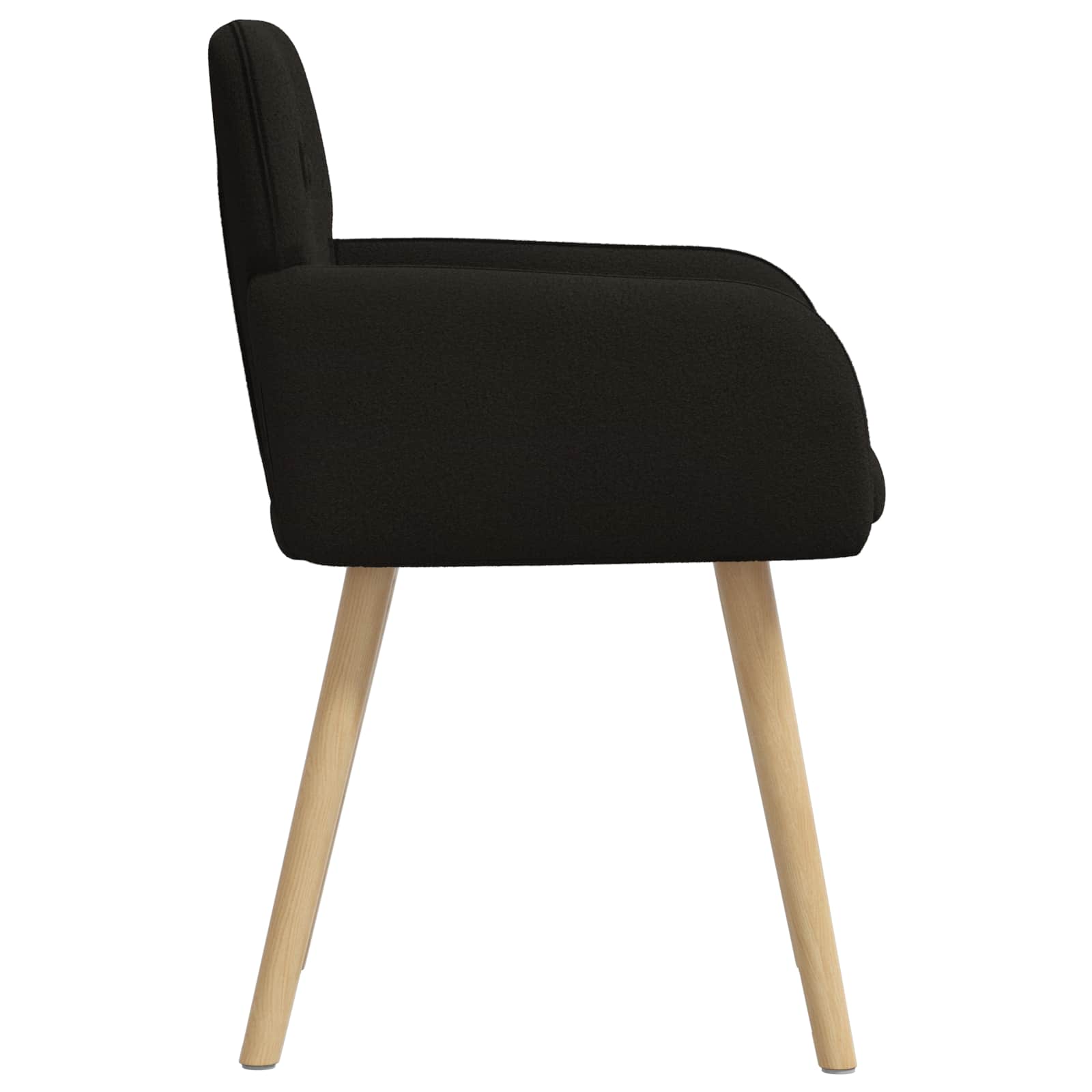 Eettafelstoelen 2 pcs Bouclé Zwart 59 x 57 x 85 cm is nu te koop bij PeponiXL, paradijselijk wonen!