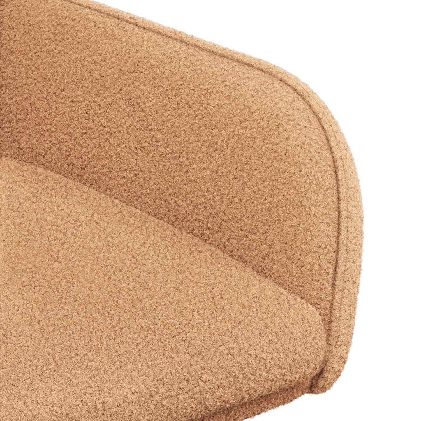 Eettafelstoelen 2 pcs Bouclé Beige 59 x 57 x 85 cm is nu te koop bij PeponiXL, paradijselijk wonen!