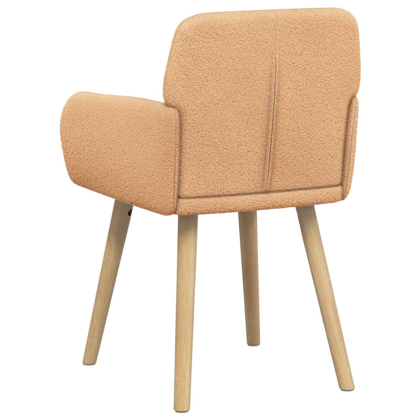 Eettafelstoelen 2 pcs Bouclé Beige 59 x 57 x 85 cm is nu te koop bij PeponiXL, paradijselijk wonen!
