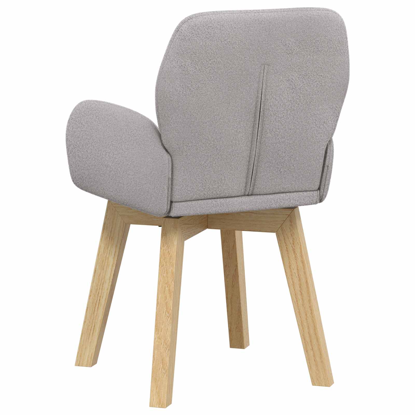Draai Eetstoelen 2 pcs Bouclé Lichtgrijs 54 x 58 x 87 cm is nu te koop bij PeponiXL, paradijselijk wonen!