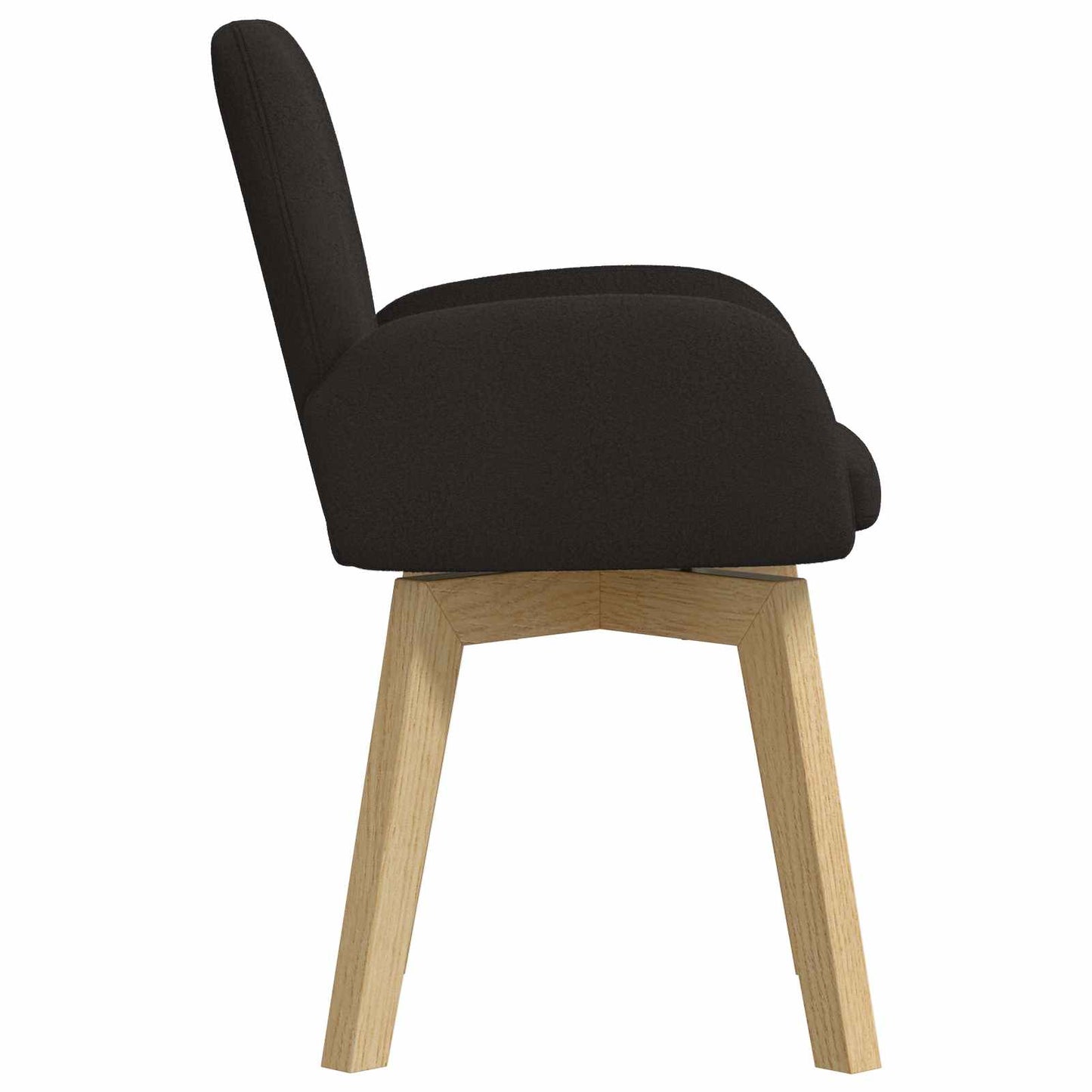 Draai Eetstoelen 2 pcs Bouclé Zwart 54 x 58 x 87 cm is nu te koop bij PeponiXL, paradijselijk wonen!