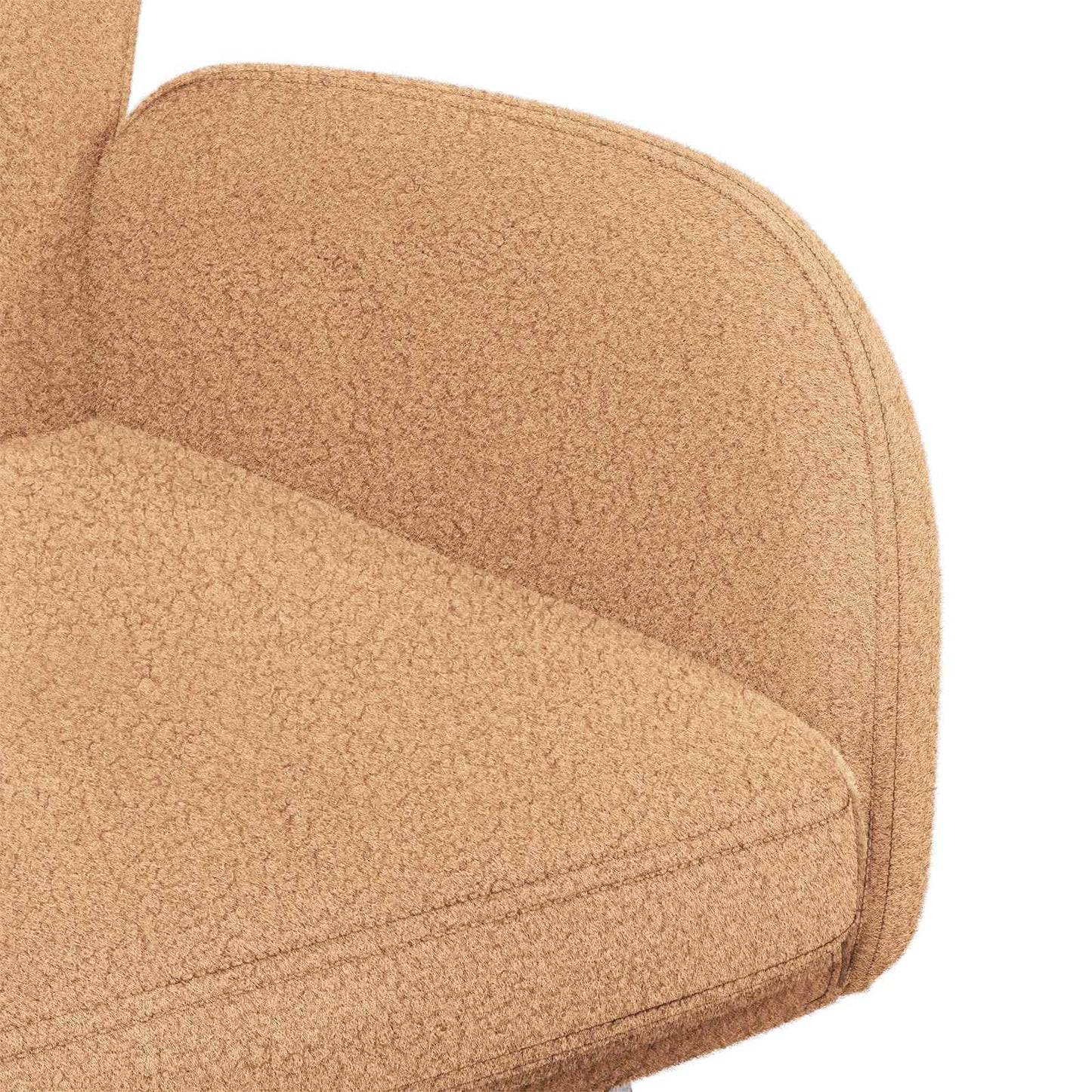 Draai Eetstoelen 2 pcs Bouclé Beige 54 x 58 x 87 cm is nu te koop bij PeponiXL, paradijselijk wonen!