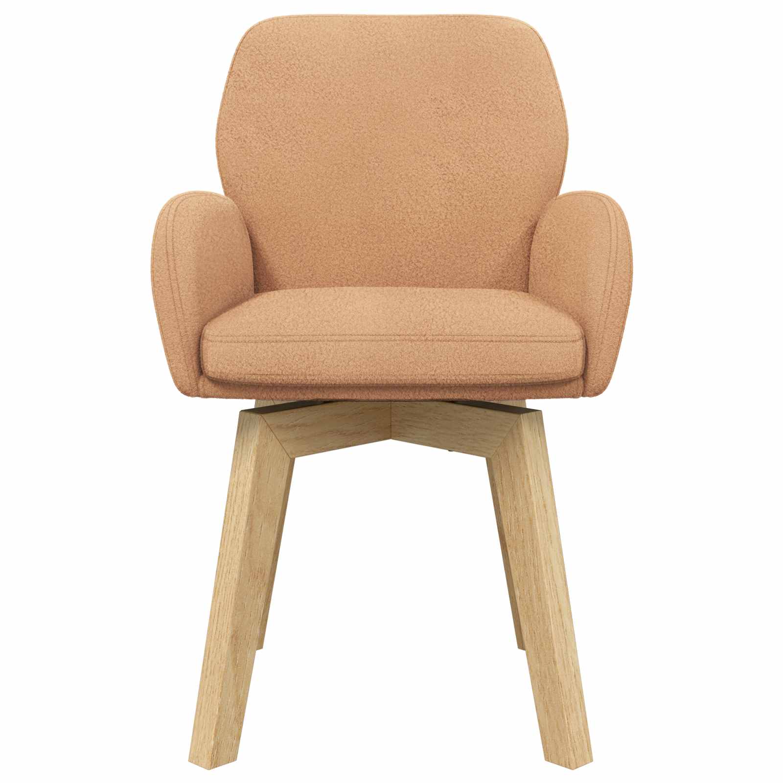 Draai Eetstoelen 2 pcs Bouclé Beige 54 x 58 x 87 cm is nu te koop bij PeponiXL, paradijselijk wonen!