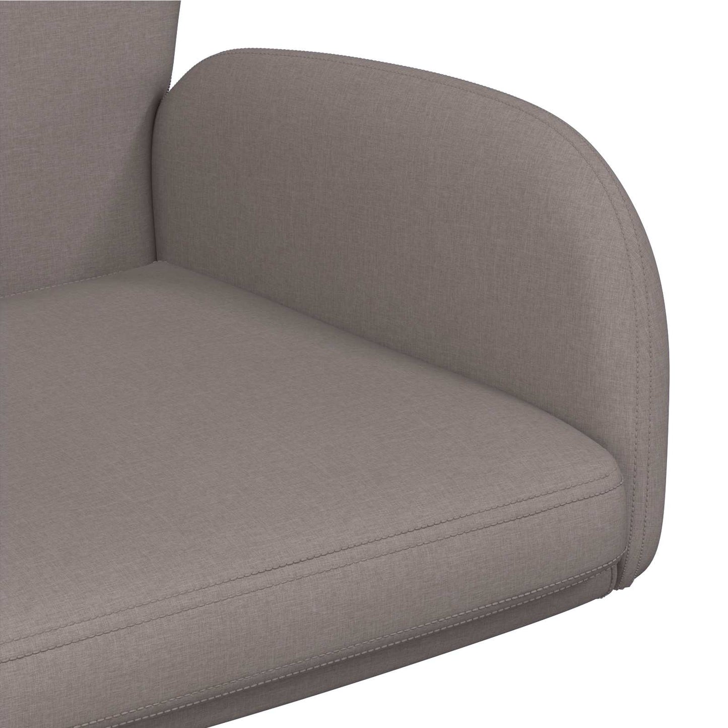 Draaischrijfstoel 54 x 58 x 90 cm Taupe Stof