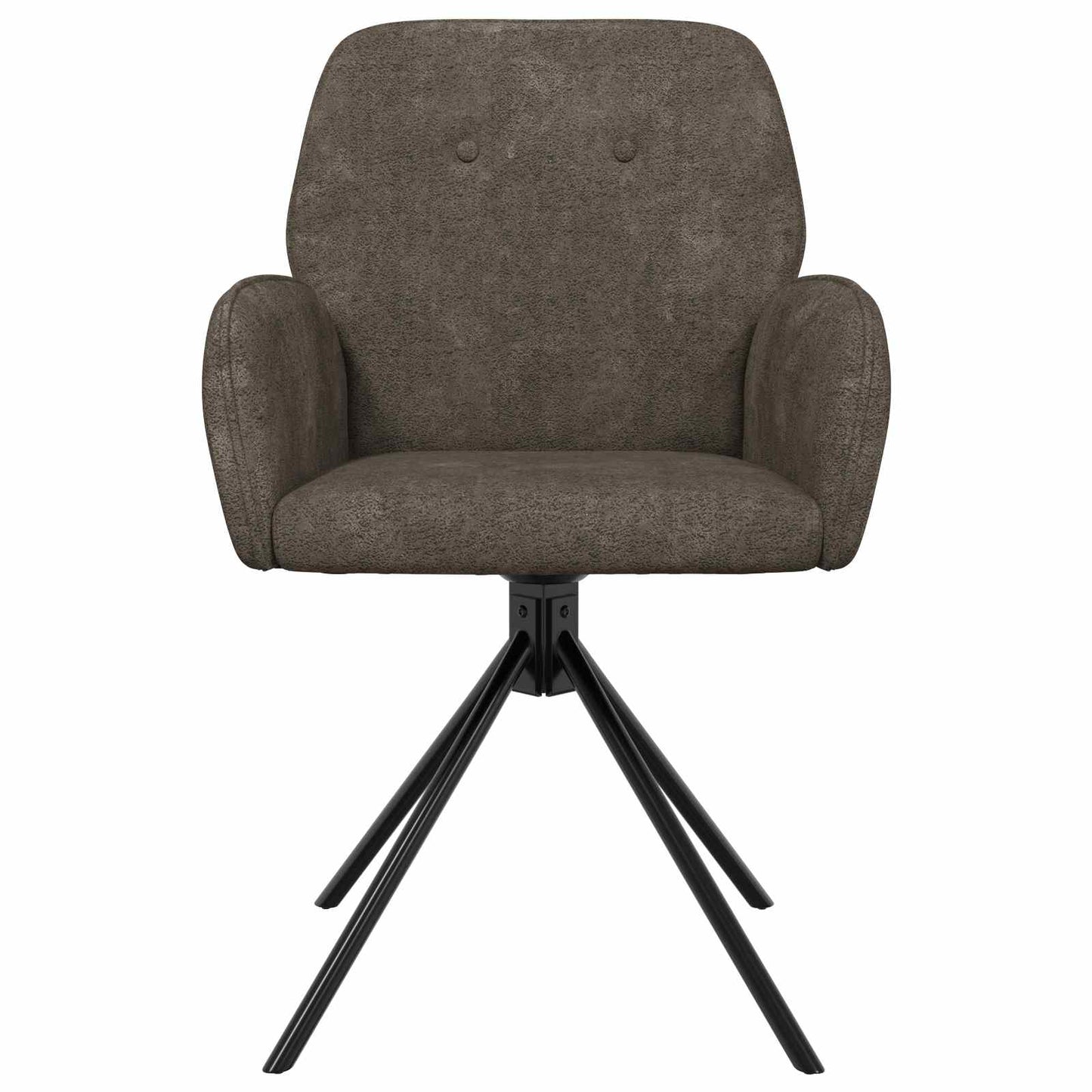 Draai Eetstoelen 2 pcs Nep Suede Leer Donkergrijs is nu te koop bij PeponiXL, paradijselijk wonen!