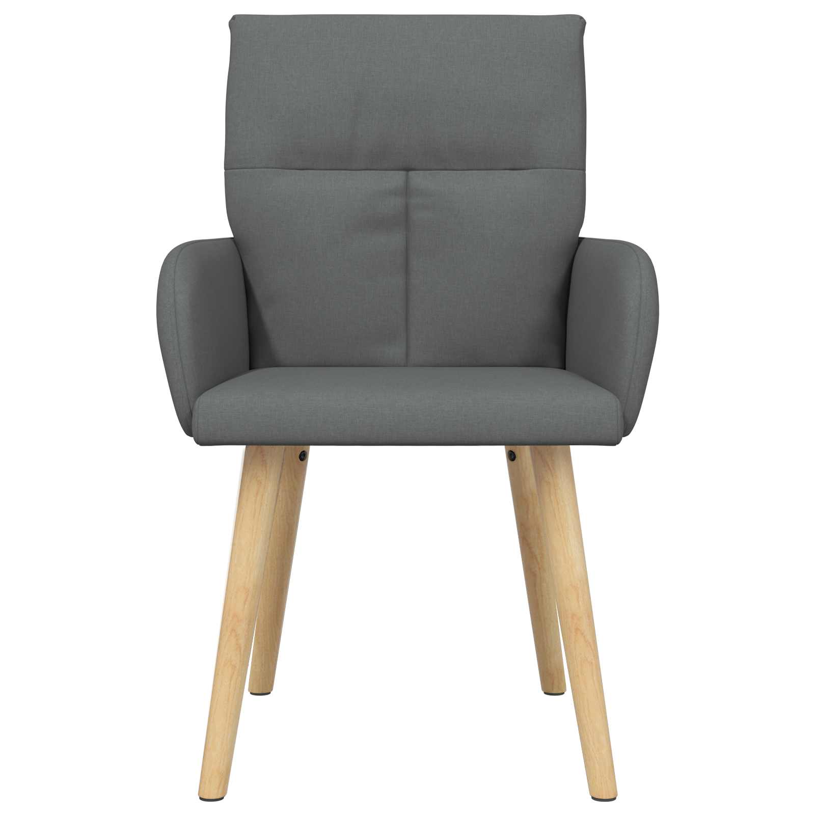 Eettafelstoelen 2 pcs Stof Donkergrijs 60 x 56 x 96 cm is nu te koop bij PeponiXL, paradijselijk wonen!