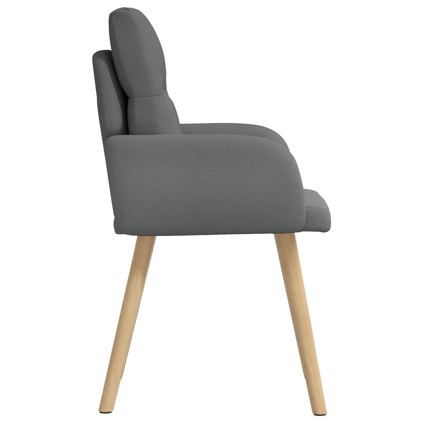 Eettafelstoelen 2 pcs Stof Donkergrijs 60 x 56 x 96 cm is nu te koop bij PeponiXL, paradijselijk wonen!