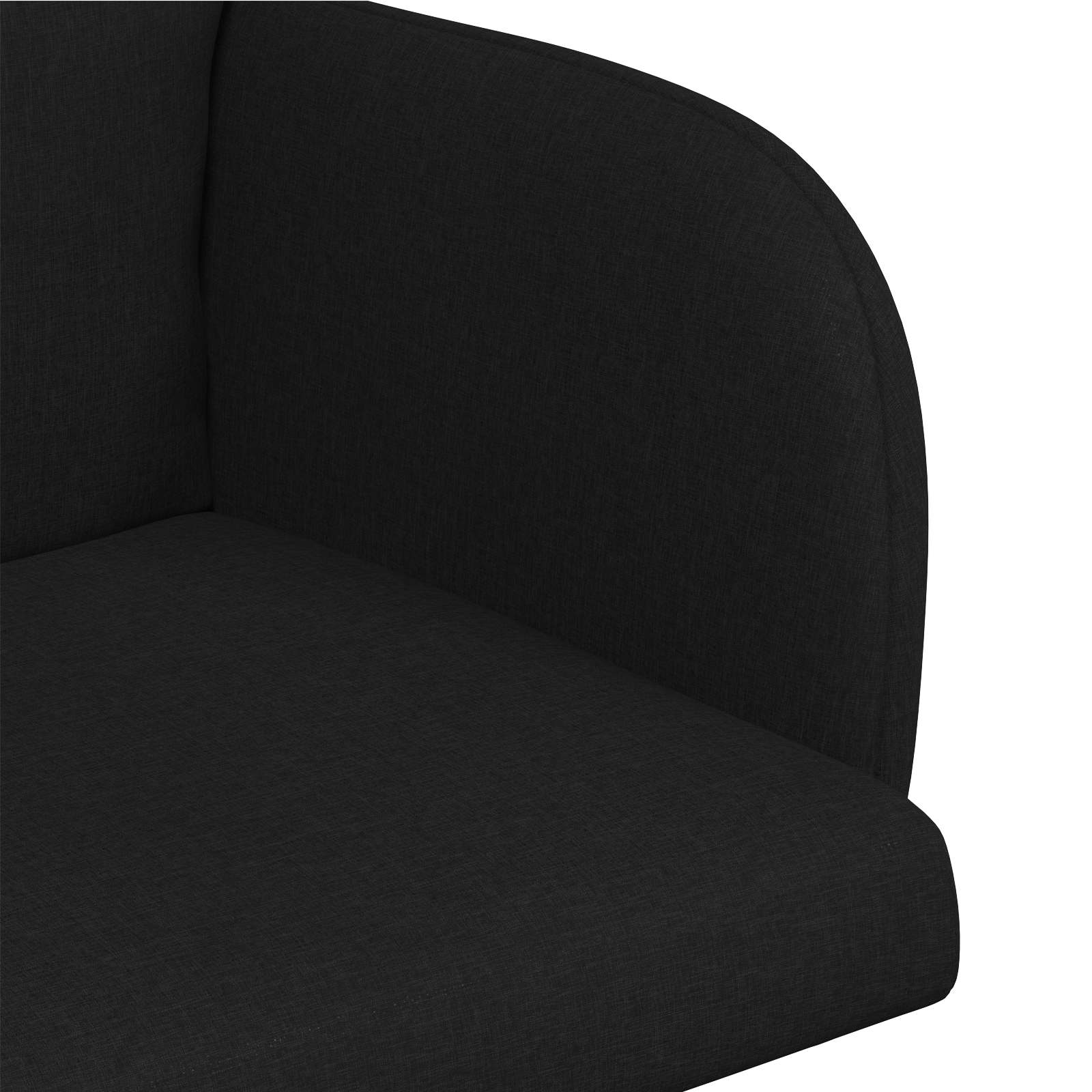Eettafelstoelen 2 pcs Stof Zwart 60 x 56 x 96 cm is nu te koop bij PeponiXL, paradijselijk wonen!