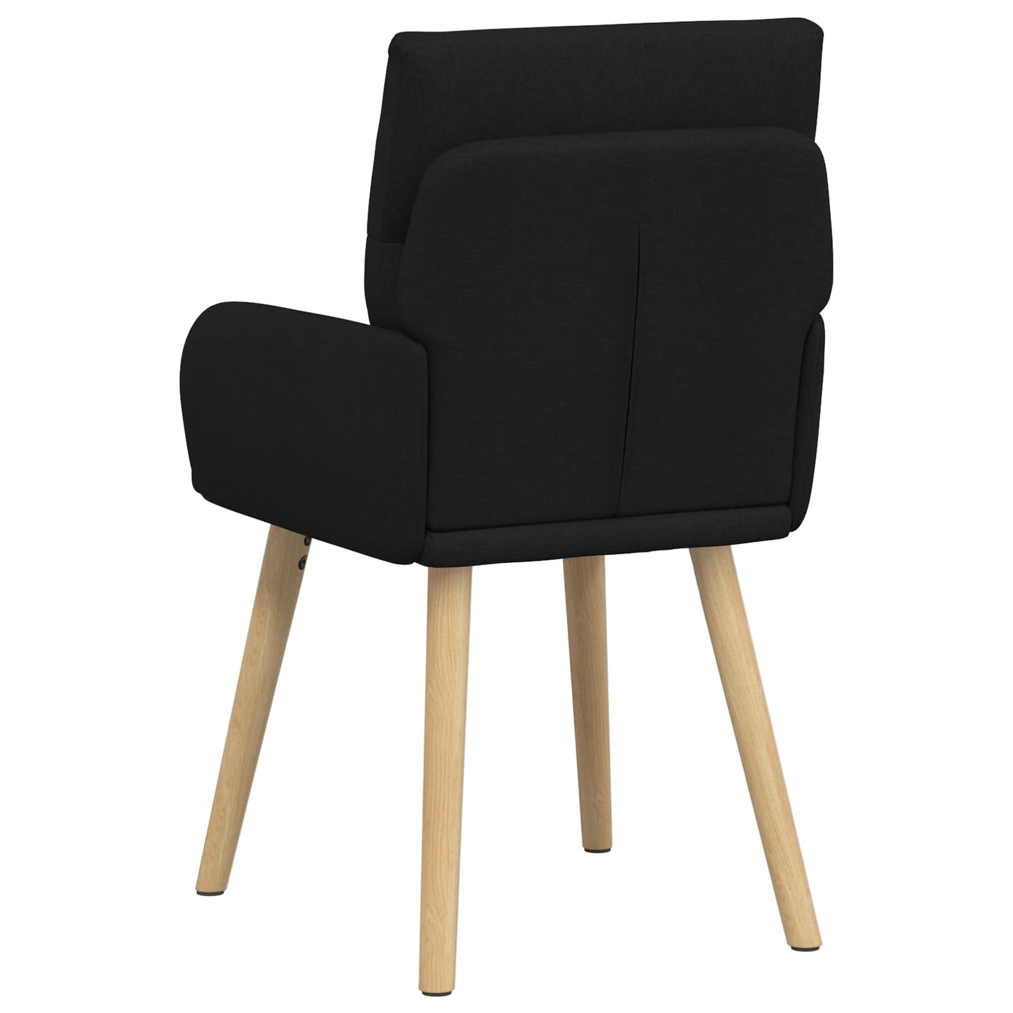 Eettafelstoelen 2 pcs Stof Zwart 60 x 56 x 96 cm is nu te koop bij PeponiXL, paradijselijk wonen!