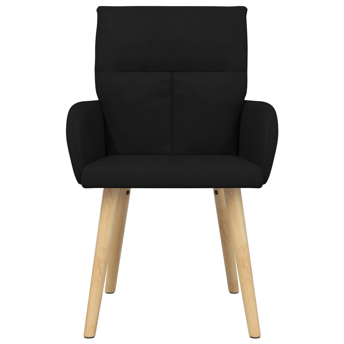 Eettafelstoelen 2 pcs Stof Zwart 60 x 56 x 96 cm is nu te koop bij PeponiXL, paradijselijk wonen!