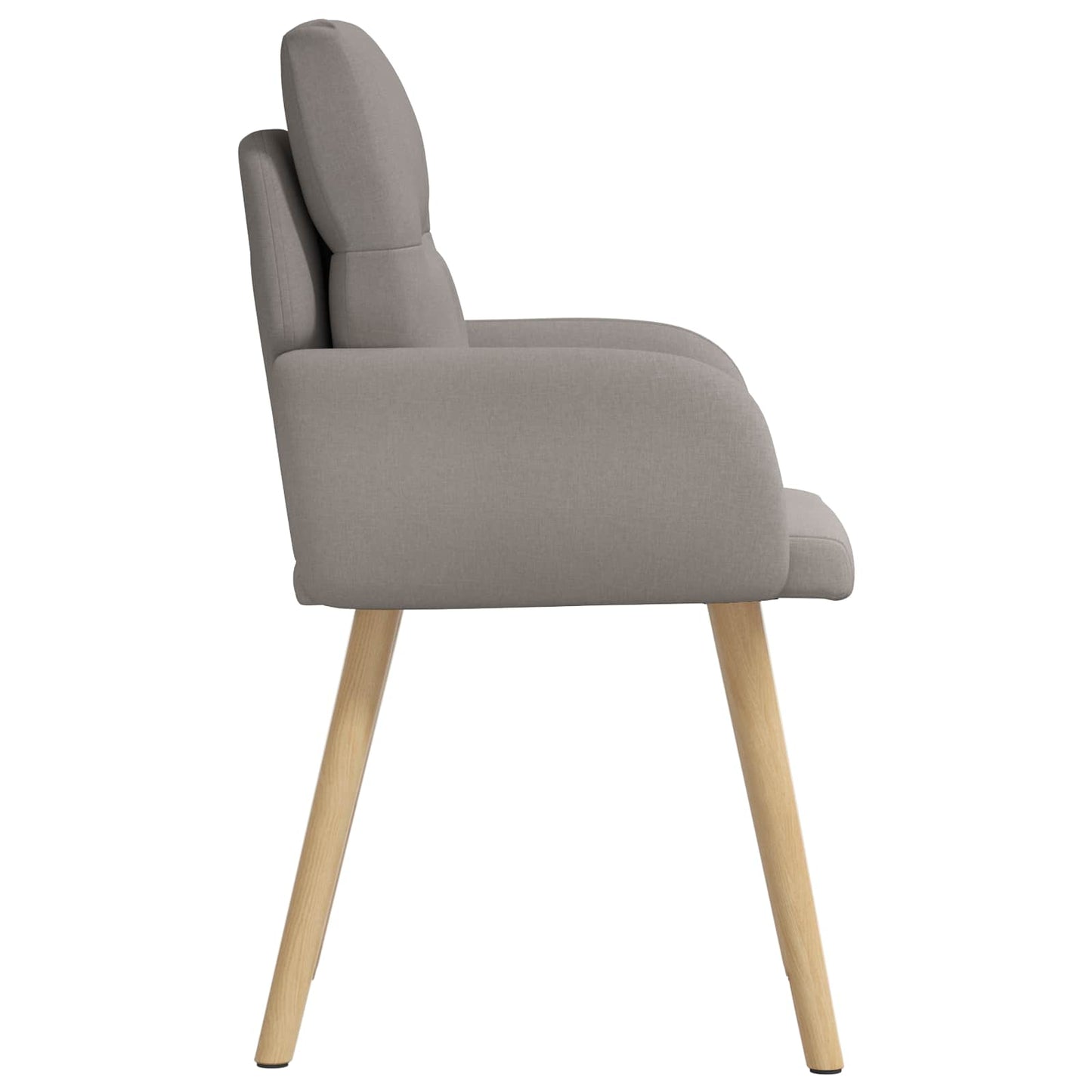 Eettafelstoelen 2 pcs Stof Taupe 60 x 56 x 96 cm is nu te koop bij PeponiXL, paradijselijk wonen!