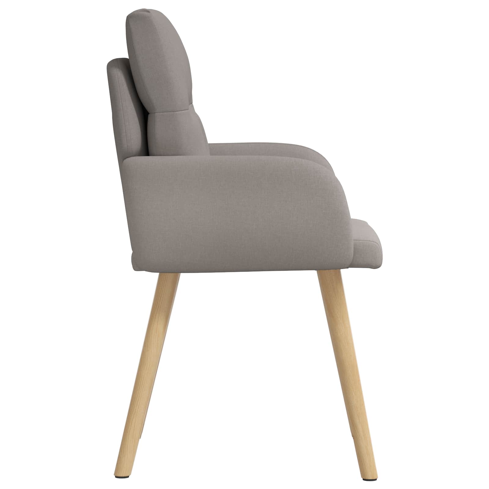 Eettafelstoelen 2 pcs Stof Taupe 60 x 56 x 96 cm is nu te koop bij PeponiXL, paradijselijk wonen!