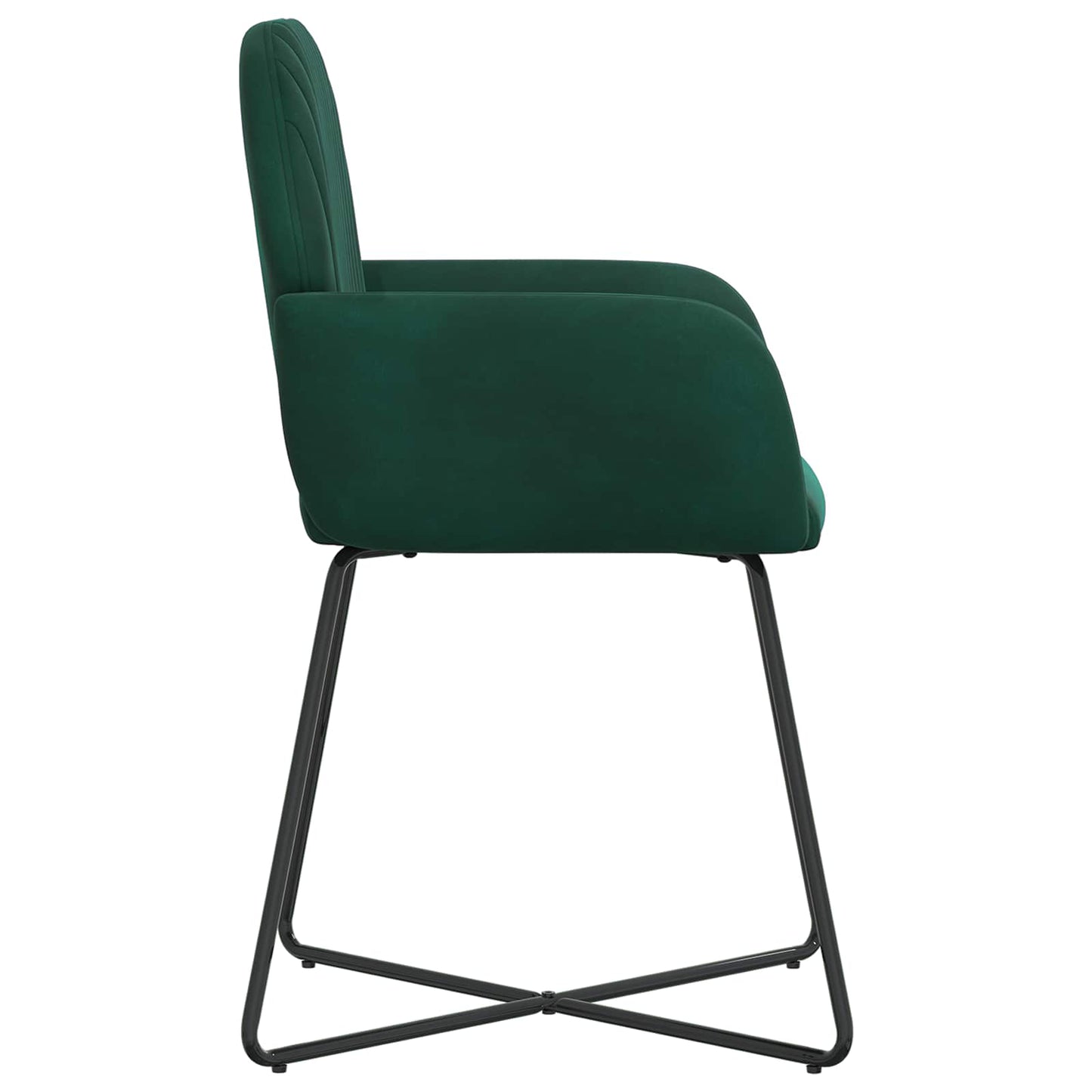 Eettafelstoelen 2 pcs fluweel Donkergroen 55 x 50 x 84 cm is nu te koop bij PeponiXL, paradijselijk wonen!