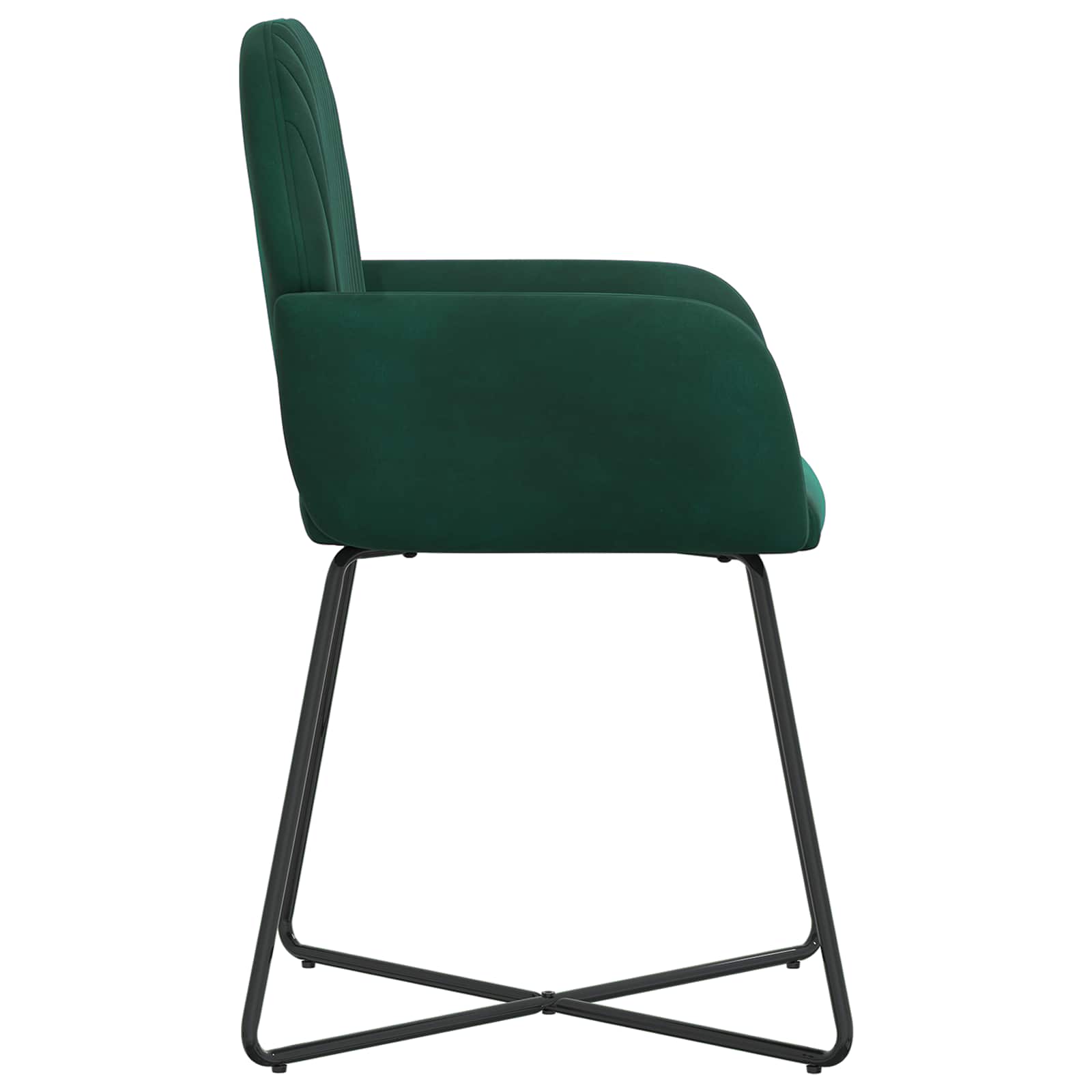 Eettafelstoelen 2 pcs fluweel Donkergroen 55 x 50 x 84 cm is nu te koop bij PeponiXL, paradijselijk wonen!