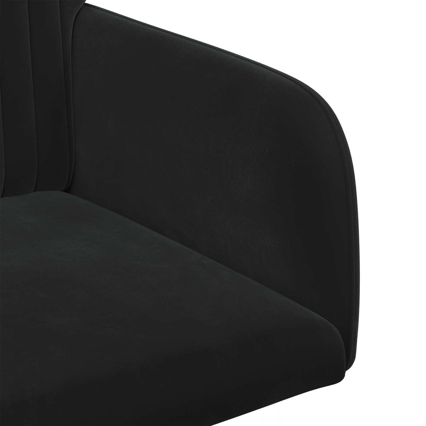 Eettafelstoelen 2 pcs fluweel Zwart 55 x 50 x 84 cm is nu te koop bij PeponiXL, paradijselijk wonen!