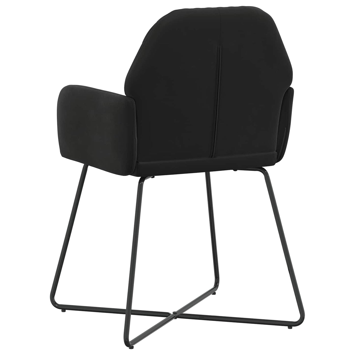 Eettafelstoelen 2 pcs fluweel Zwart 55 x 50 x 84 cm is nu te koop bij PeponiXL, paradijselijk wonen!