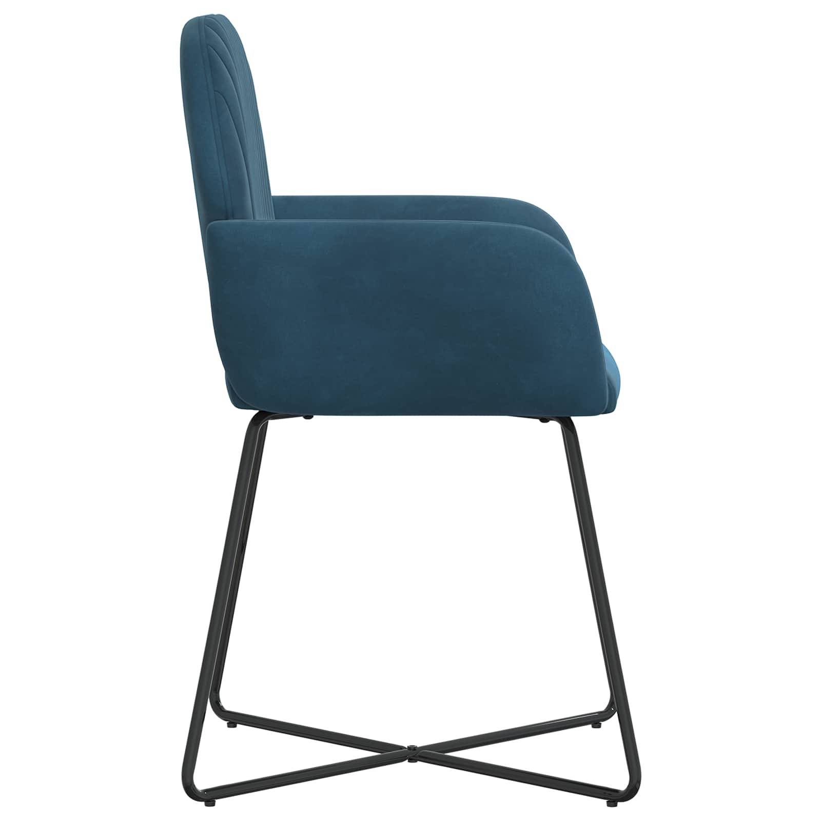 Eettafelstoelen 2 pcs fluweel Blauw 55 x 50 x 84 cm is nu te koop bij PeponiXL, paradijselijk wonen!