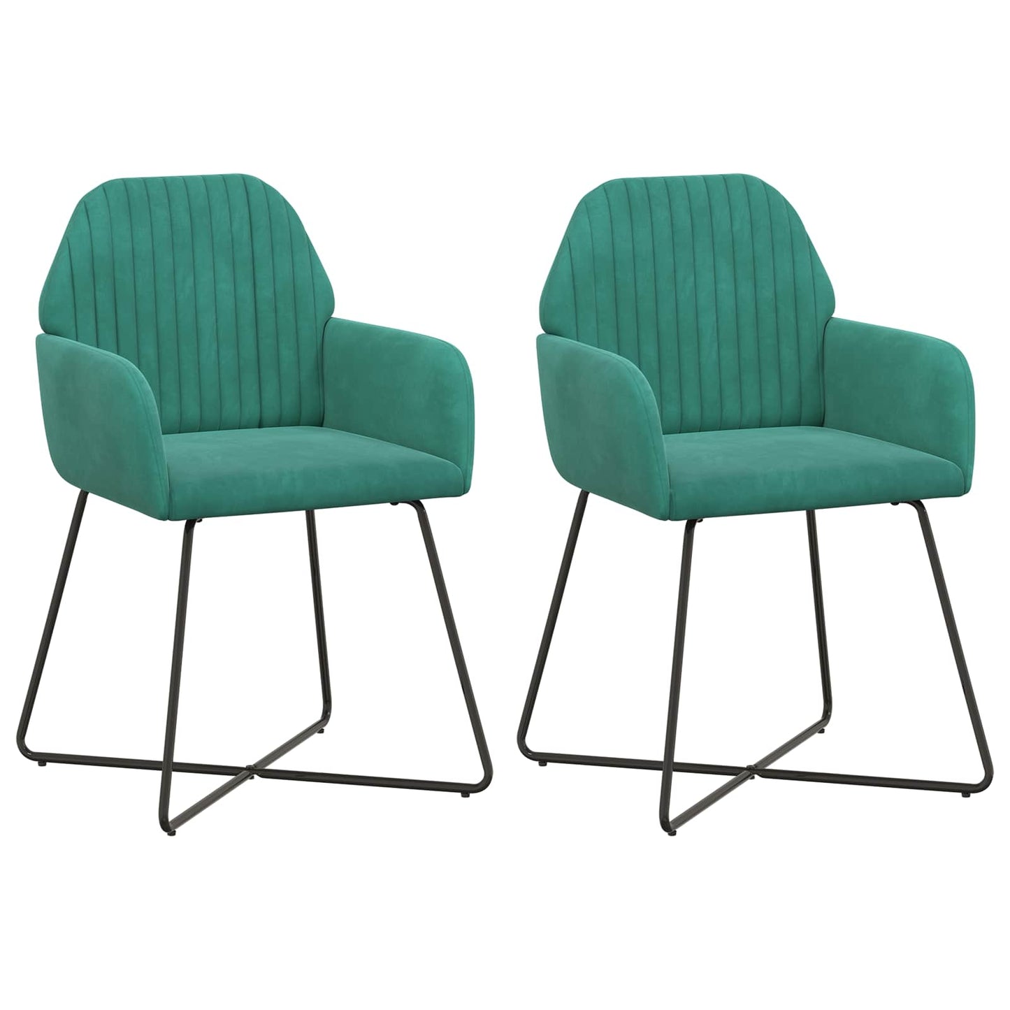 Eettafelstoelen 2 pcs fluweel Turquoise 55 x 50 x 84 cm is nu te koop bij PeponiXL, paradijselijk wonen!