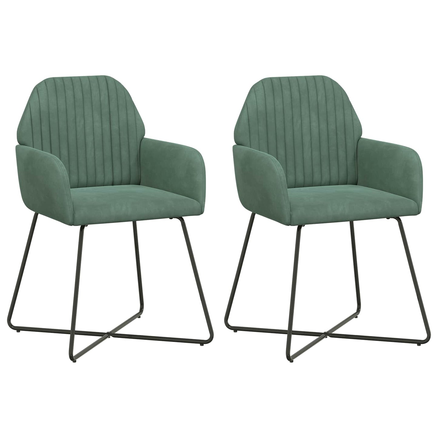 Eettafelstoelen 2 pcs fluweel Zeegroen 55 x 50 x 84 cm is nu te koop bij PeponiXL, paradijselijk wonen!